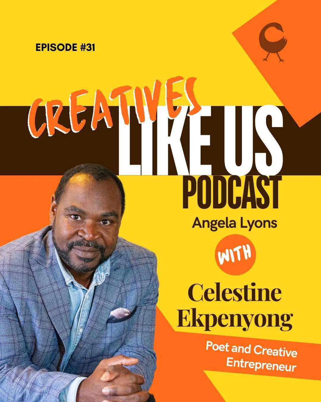 One of my favourite things about this podcast is when guests share their work live in a studio. 

In this podcast episode of Creatives Like Us Celestine Ekpenyong does just that, he reads two of his poems and even sings one for us. 

Celestine is a s