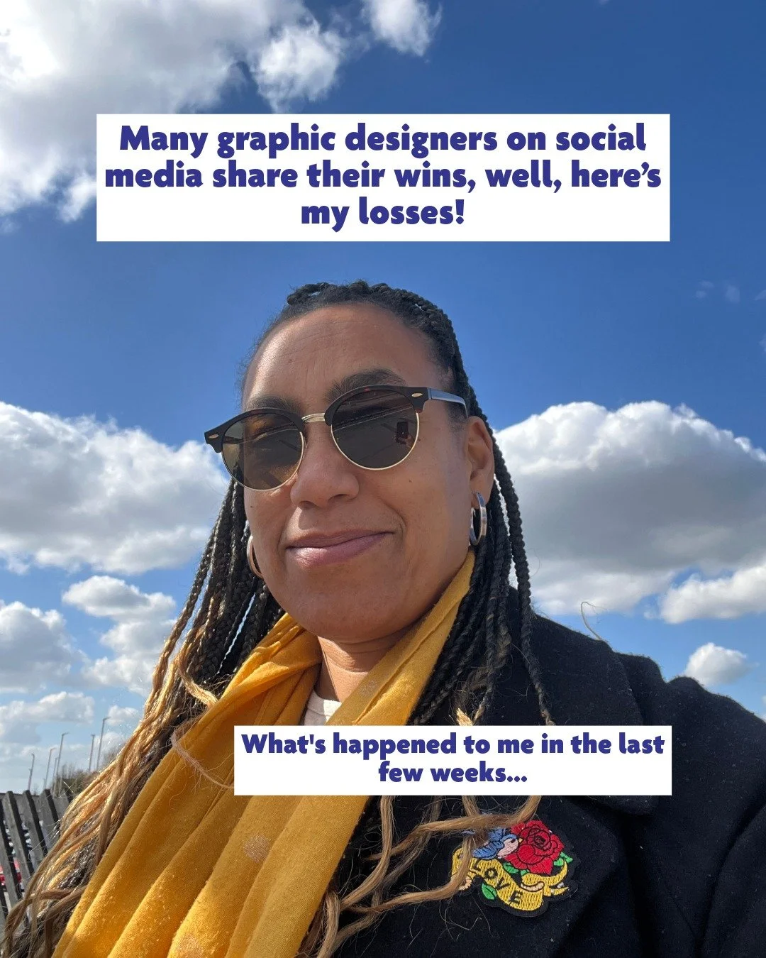 It's so easy to scroll and think everyone is thriving except... you 🫠

There are a lot of people out there who want you to believe their work and their career are perfect. Mine isn't.
Here's a few of my biggest L's over the last month:

1. Won a con