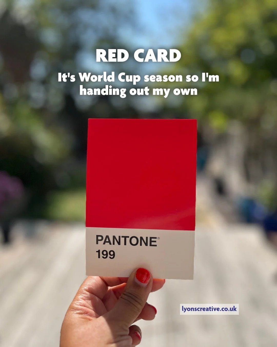 It's World Cup season so I'm handing out my own red cards.

Here are a few I'm handing out... other shades of @pantone Red are available.

Slide through and take a look 👉

Ready to make the swap?
Let's talk!