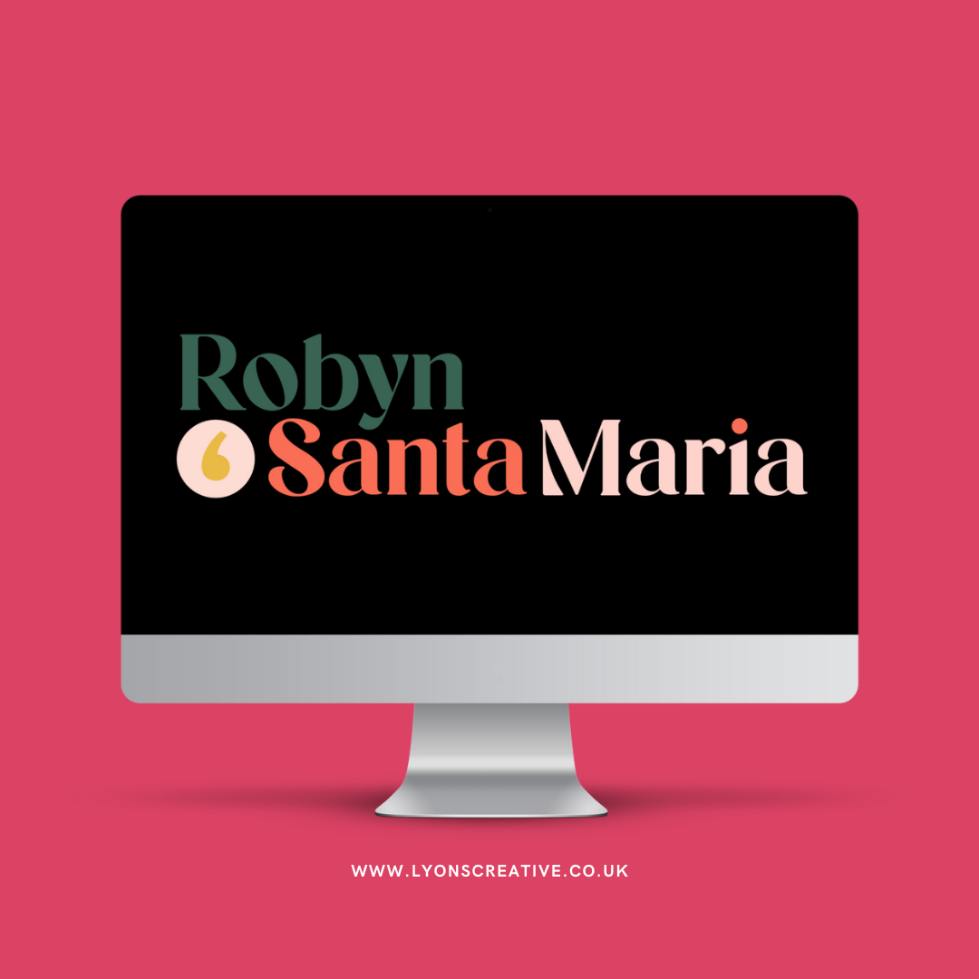 Website design and brand for copywriter Robyn Santa Maria