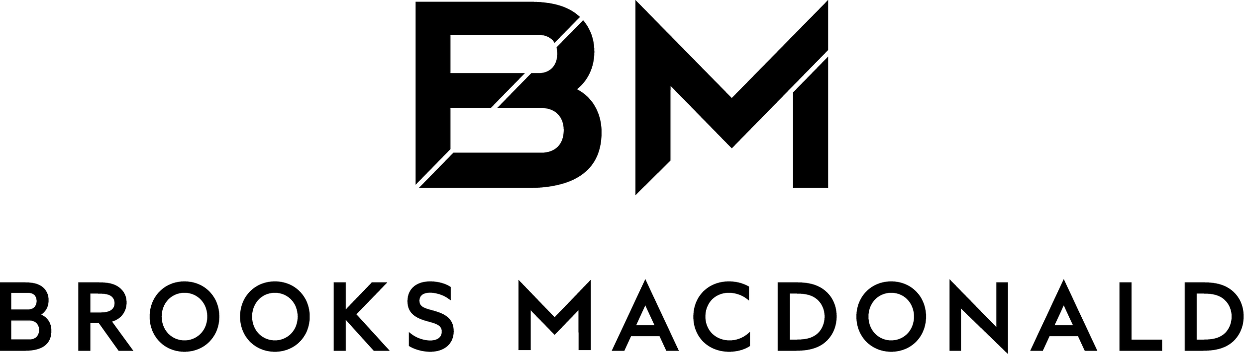 Brooks Macdonald logo in black and white with the initials B M above the full company name.