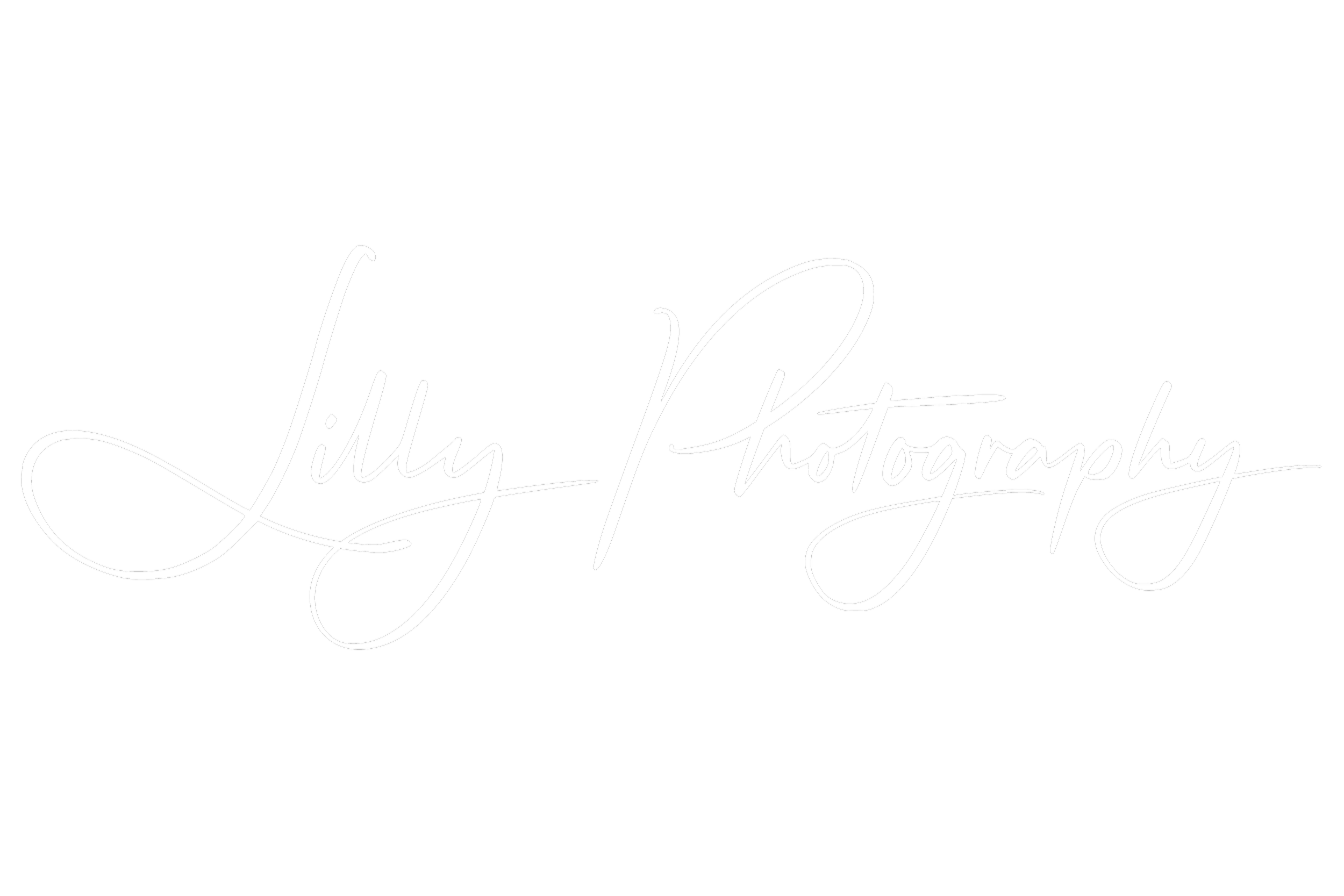 White script text reading 'Jilly Photography' on a black background.