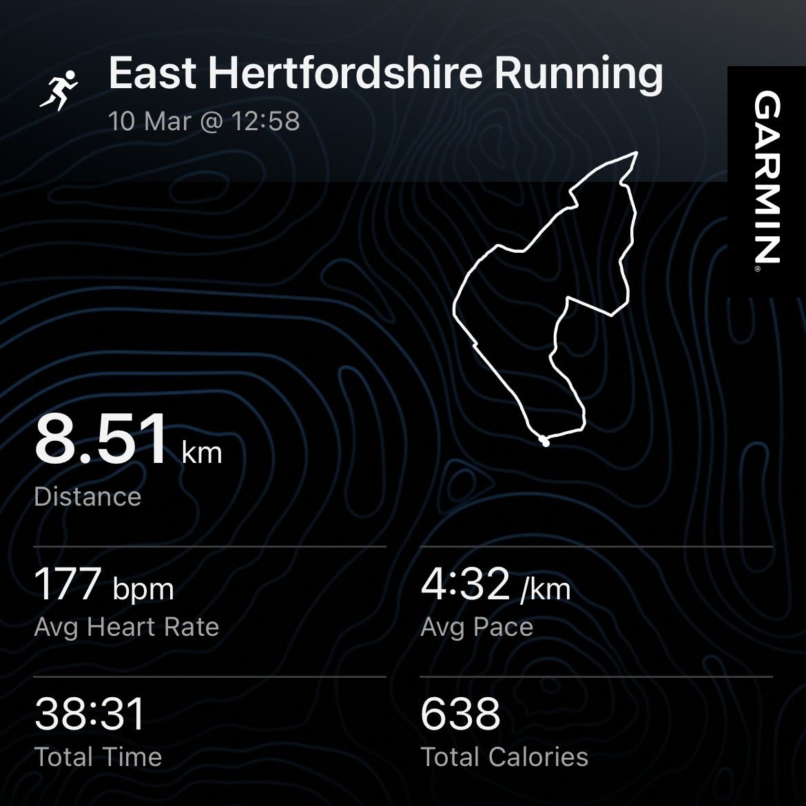 Today&rsquo;s run: threshold 🏃&zwj;♂️ 

Distance 8km
Pace 4:30m
RPE: tough