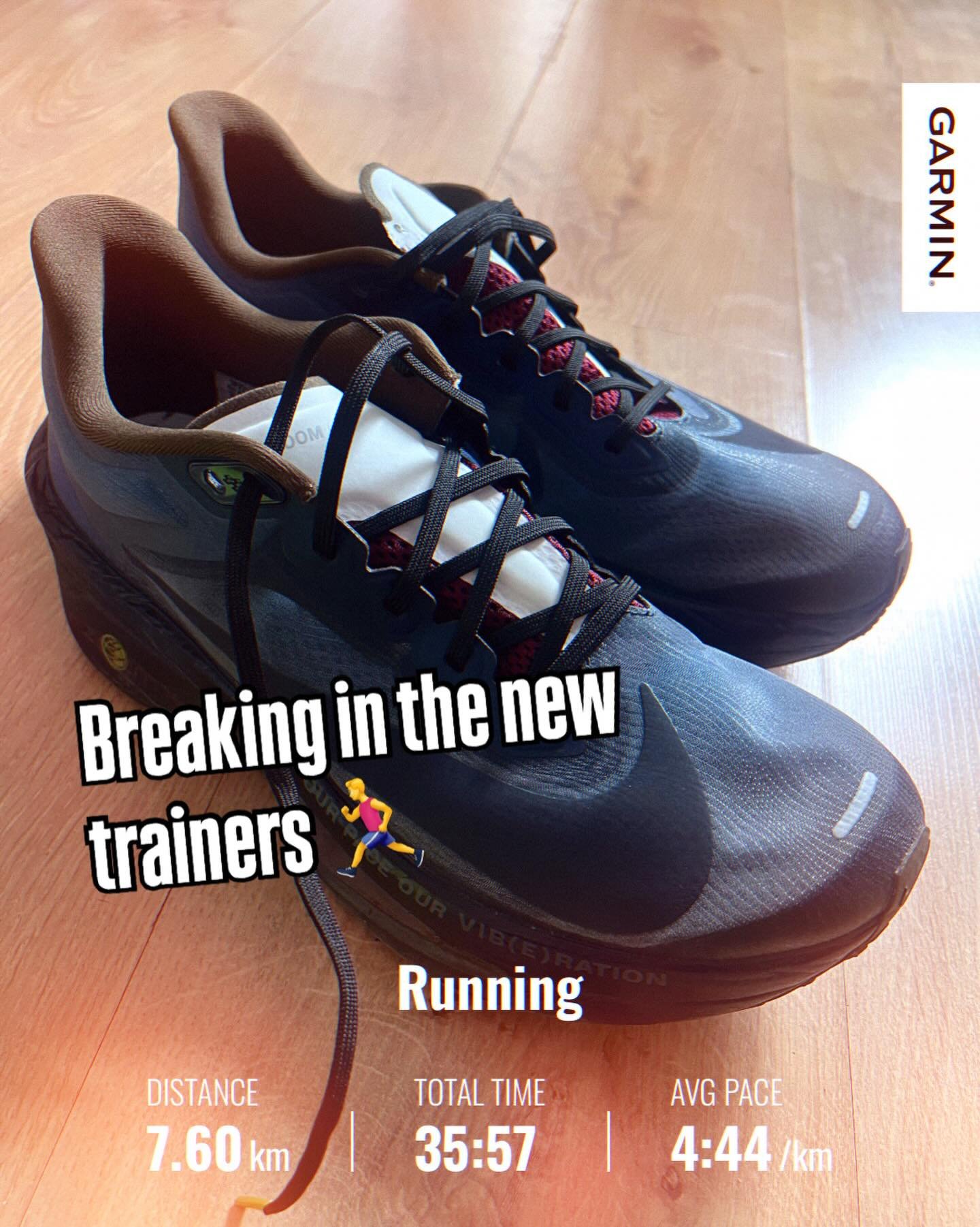 Breaking in new trainers always feels good when they fit and feel comfortable 🤩

Looking forward to running in these this Sunday for the Saint Claire&rsquo;s run 🏁