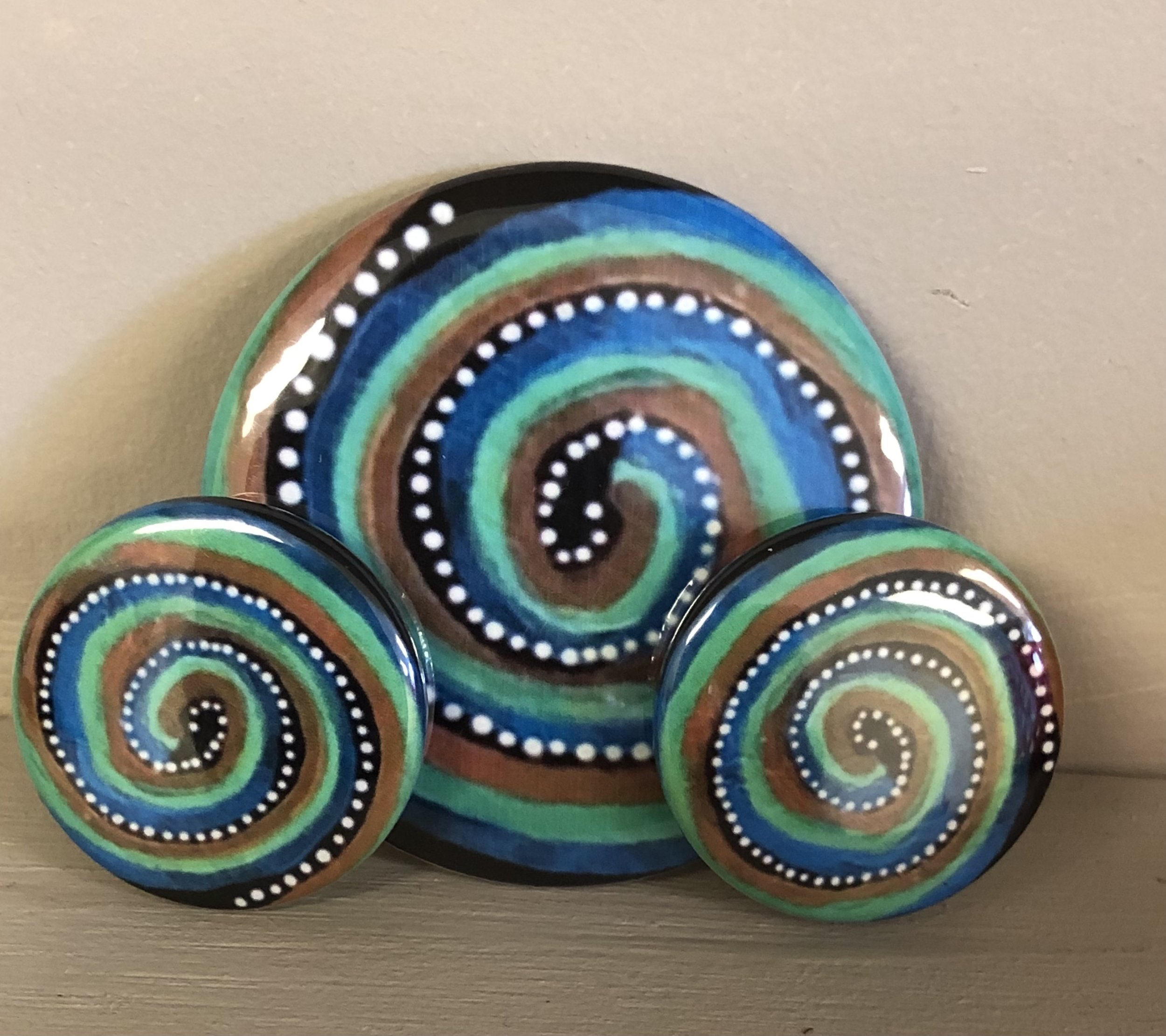 Blue Kitchen Magnet Set