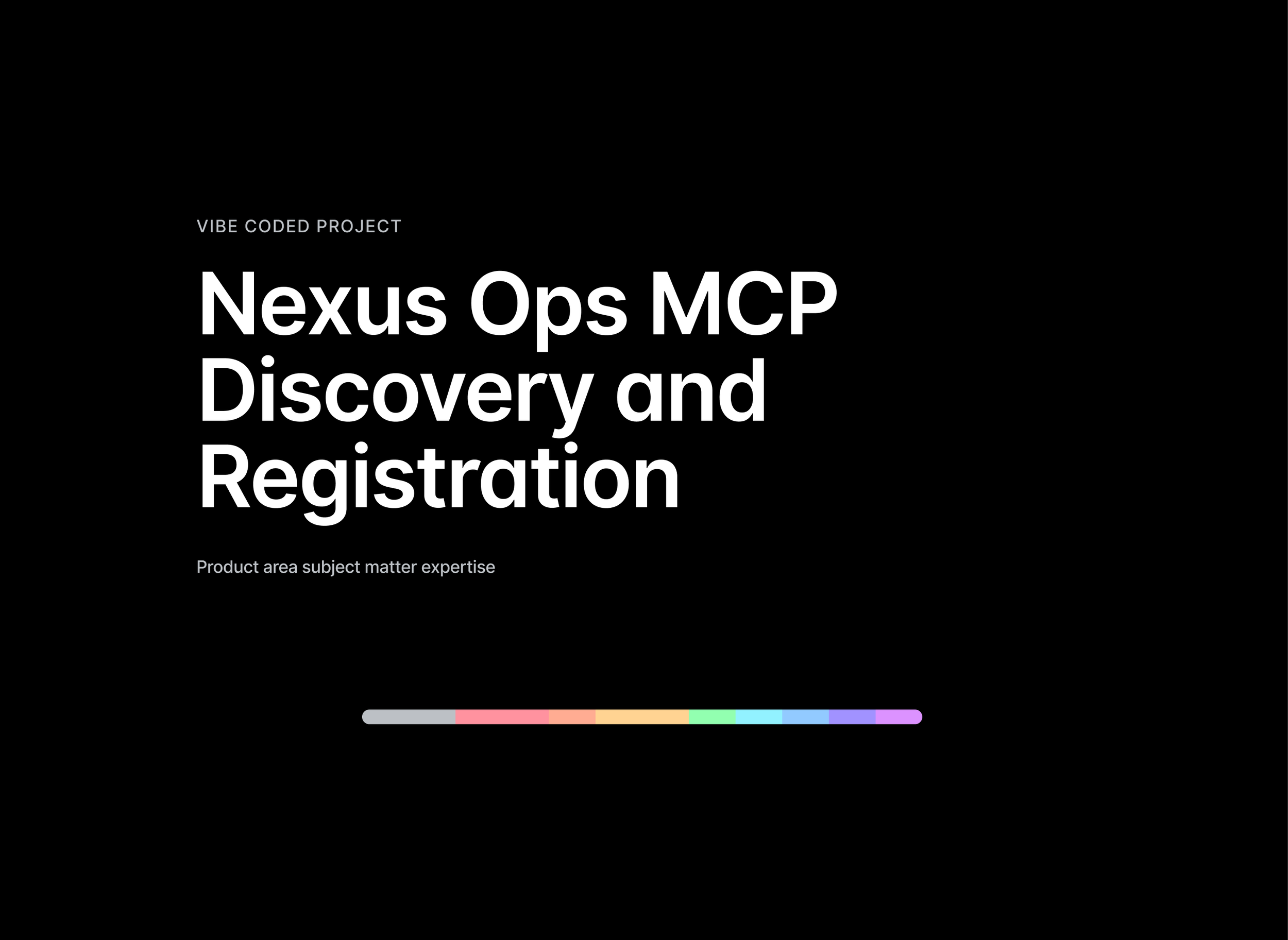 Nexus Ops Model Context Protocol
