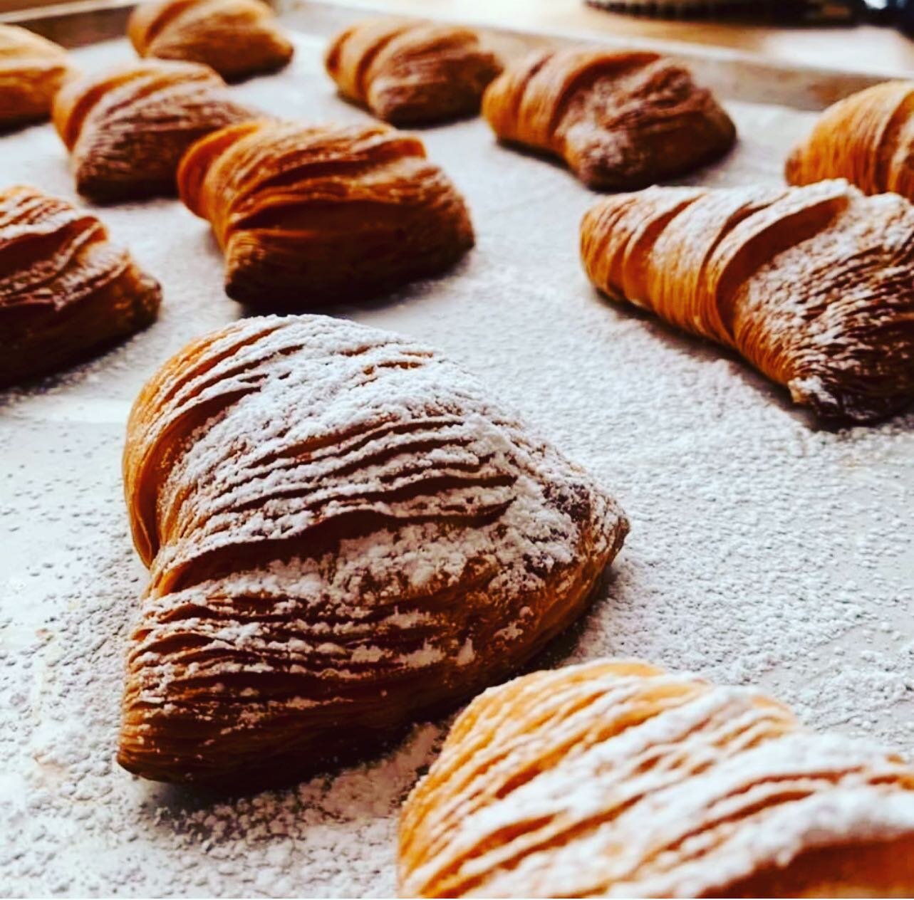 One of my favorites!  Might be harder to make than a croissant, but so worth the time.  Sfogliatella means &quot;small, thin leaf/layer&quot;, as the pastry's texture resembles stacked leaves.