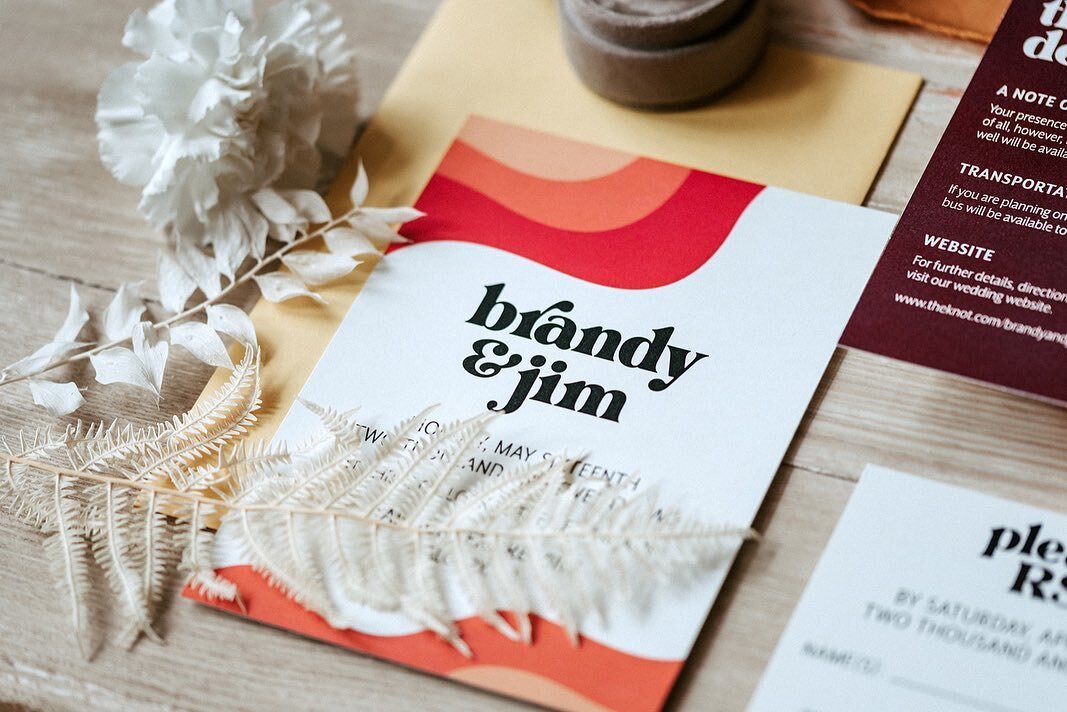 Who doesn&rsquo;t love a good wedding theme? 😏

This 70s funk styled shoot was so fun to be a part of. So much hard work goes on behind the scenes and it always blows my mind when I see our work come to life!

Personalization is one of my fave parts