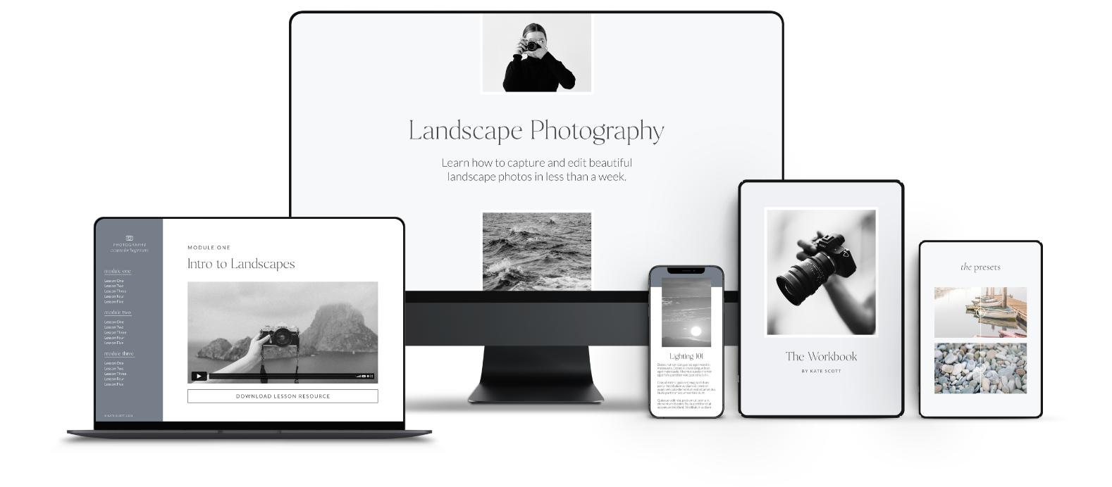 course mockup