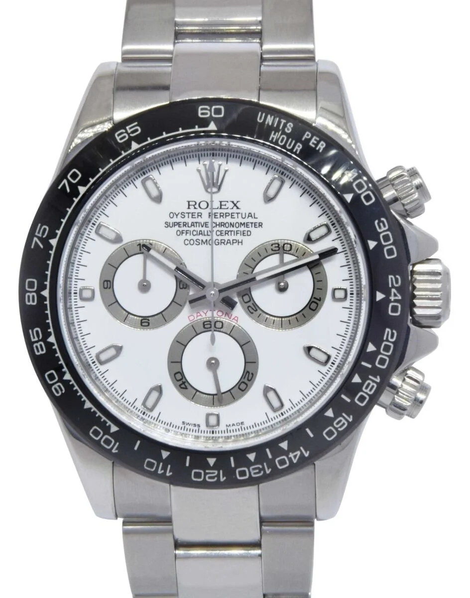 Automatic Rolex Daytona White Dial