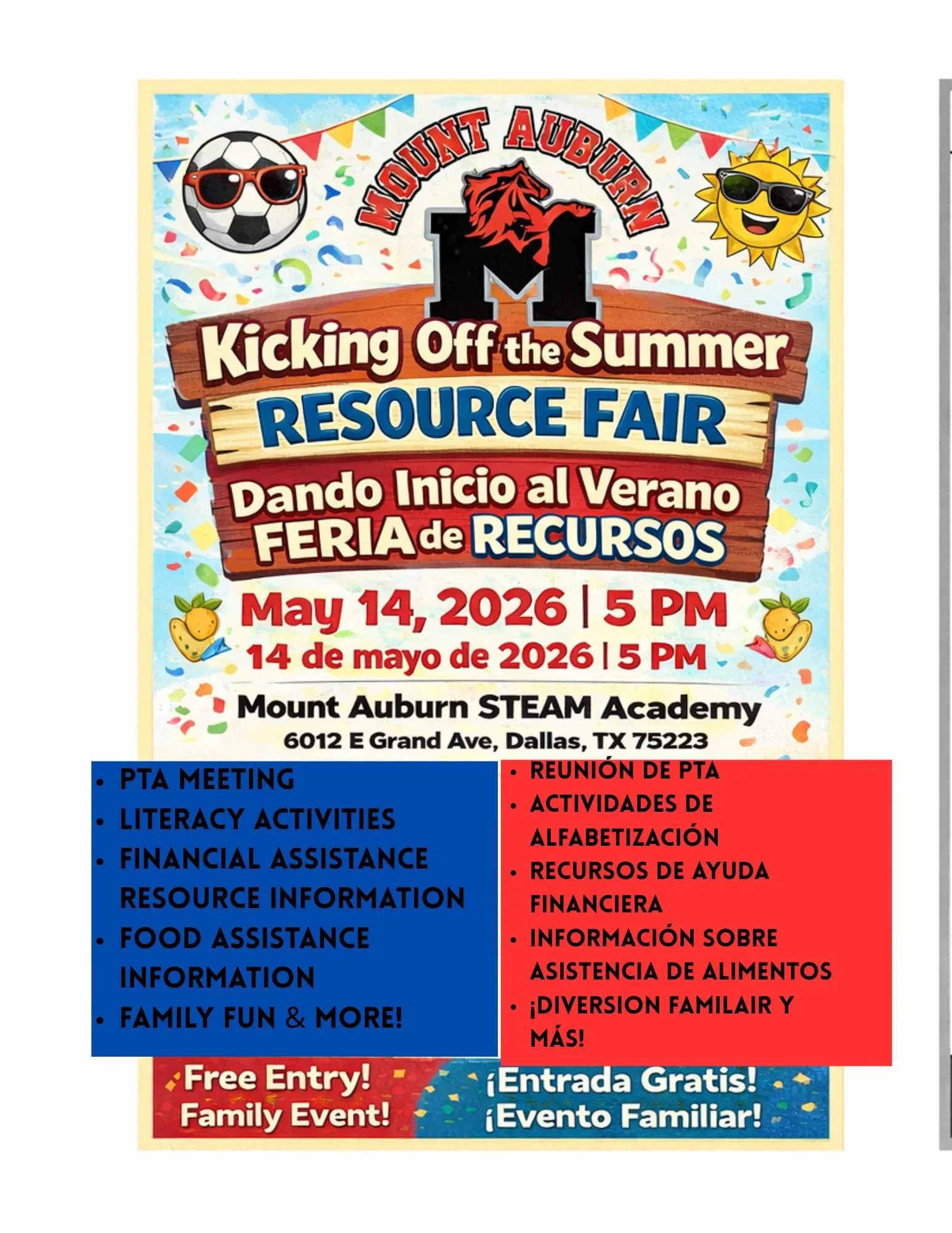 Mt. Auburn Summer Resource Fair
