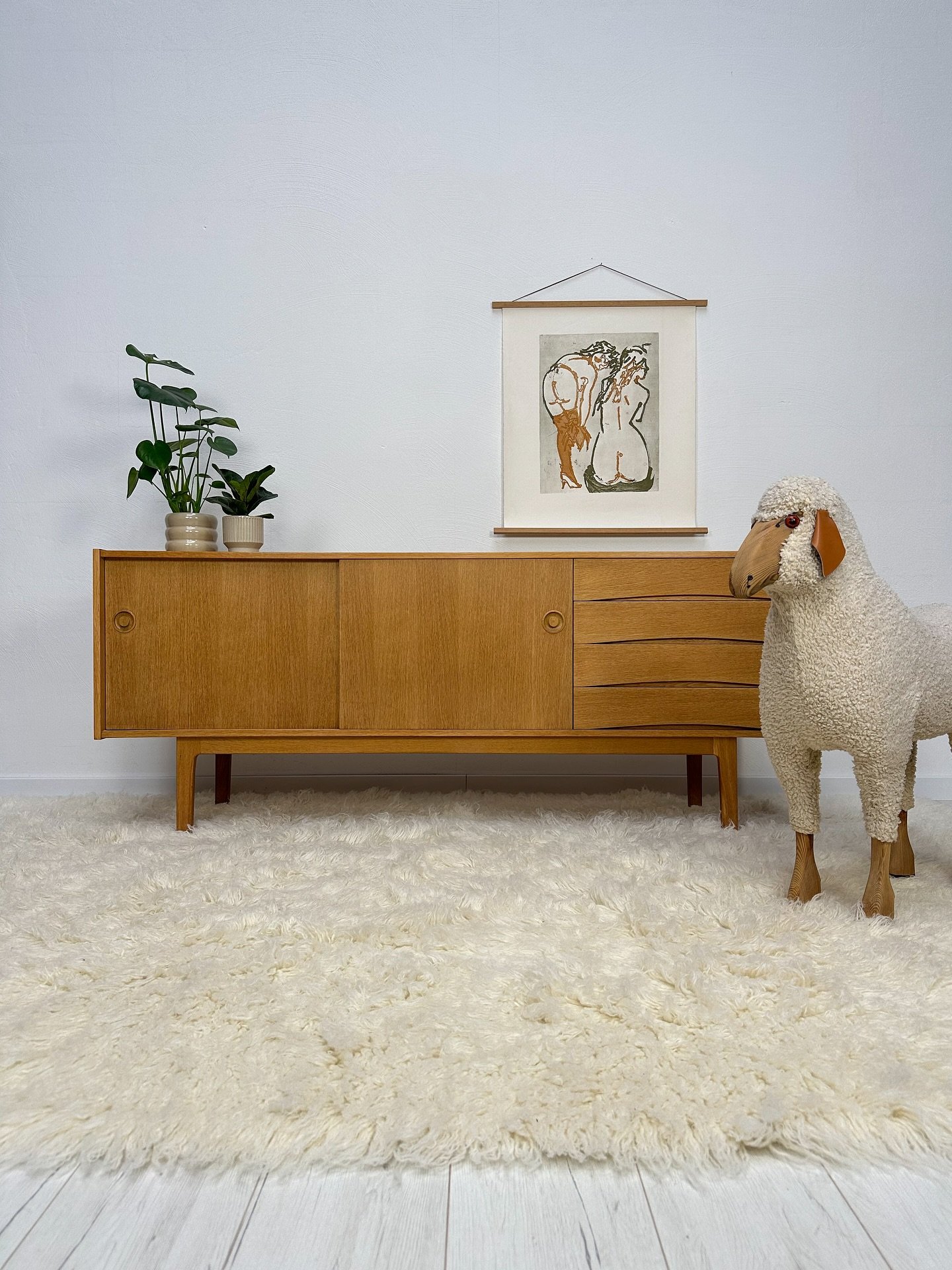 Vintage Scandinavian oak sideboard by Erik W&oslash;rts for IKEA, 1960s. Fully restored and refinished &ndash; ready to elevate your space with classic Mid-Century style 🐑

For more details send us a DM or visit our website.

#vintage #vintagefurnit