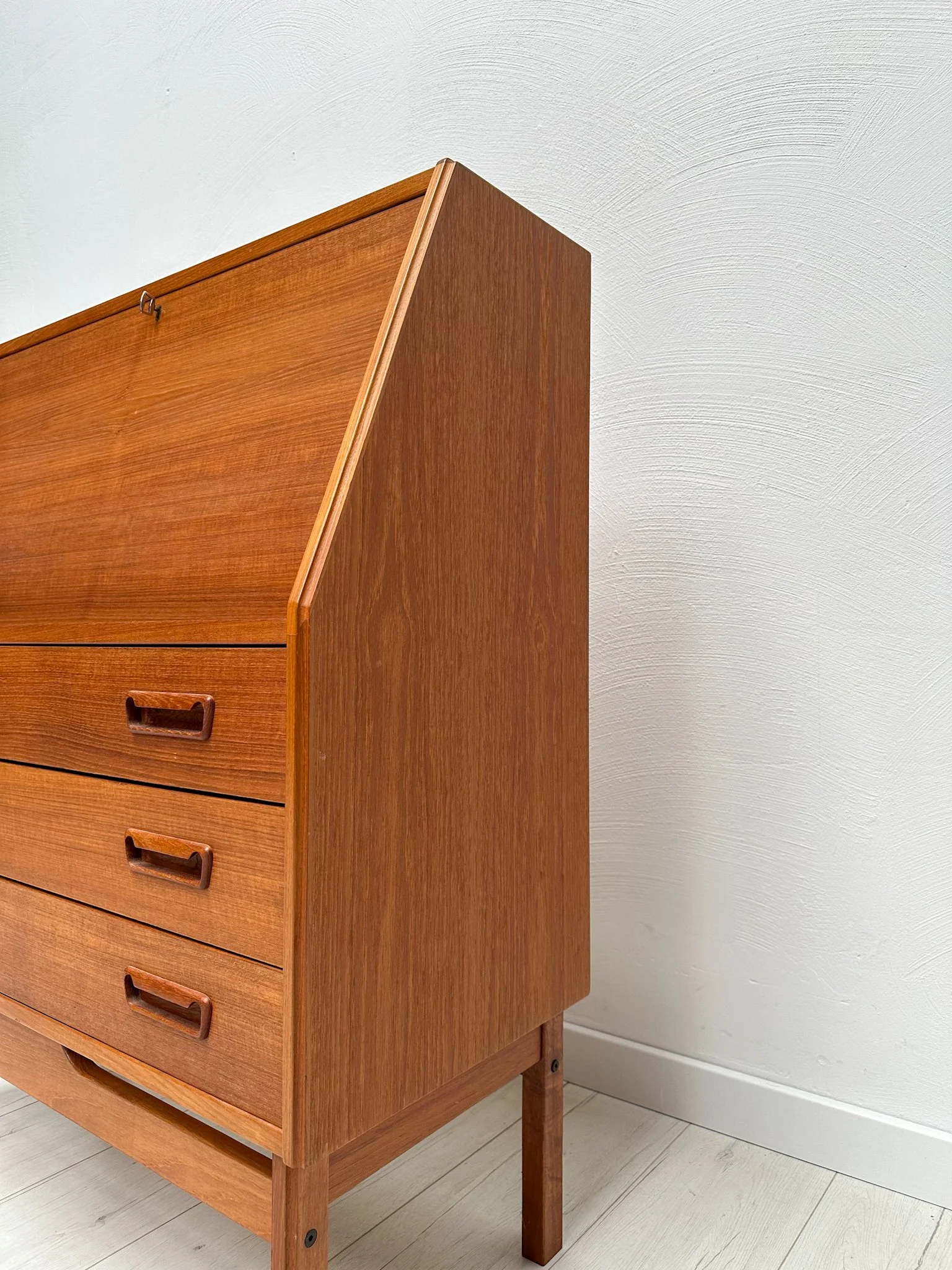 1960s Vintage Danish Design Teak Secretary by Dyrlund – detail 8