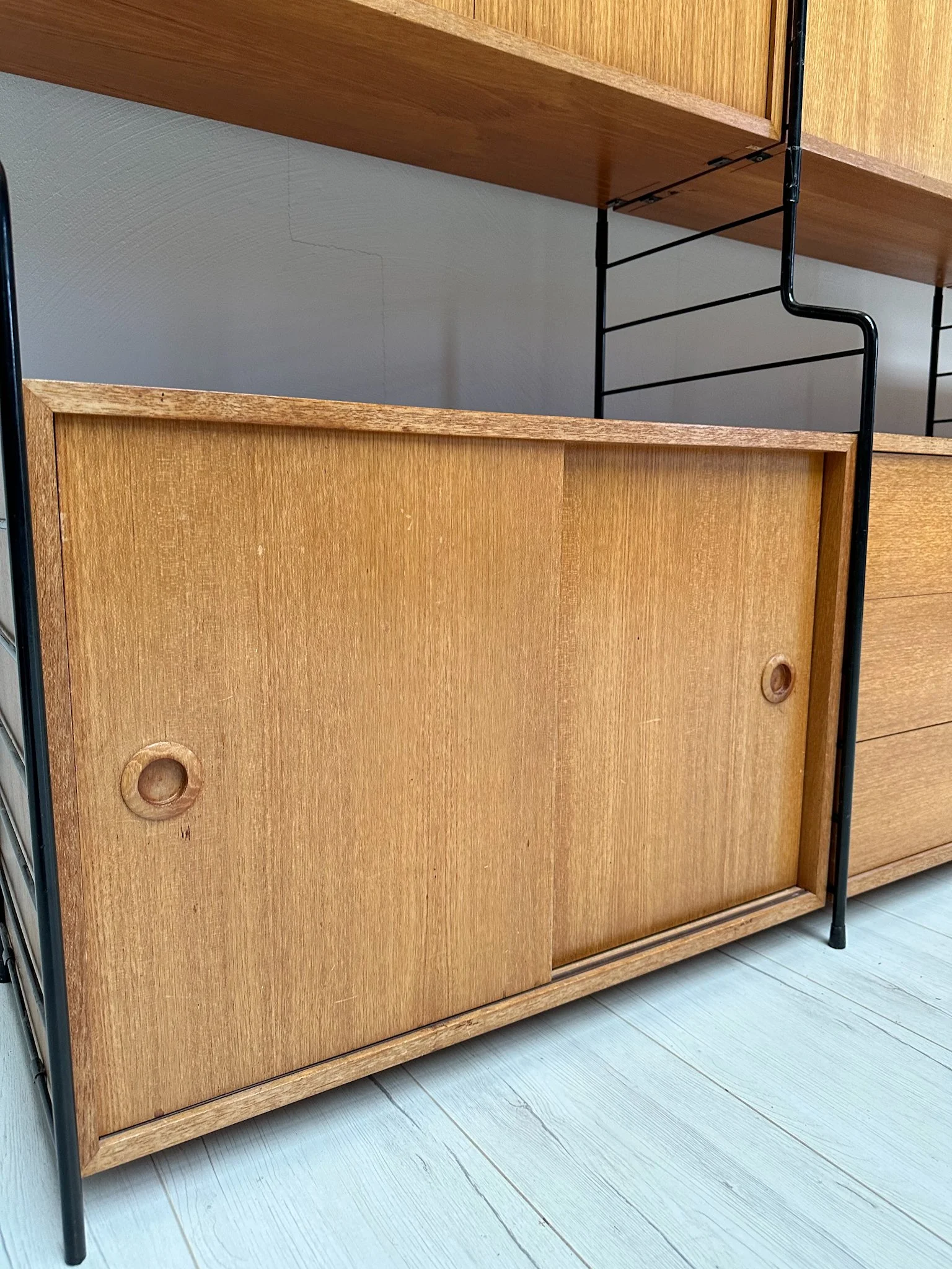 1960s Vintage Freestanding Teak Shelving System by WHB Germany – detail 4