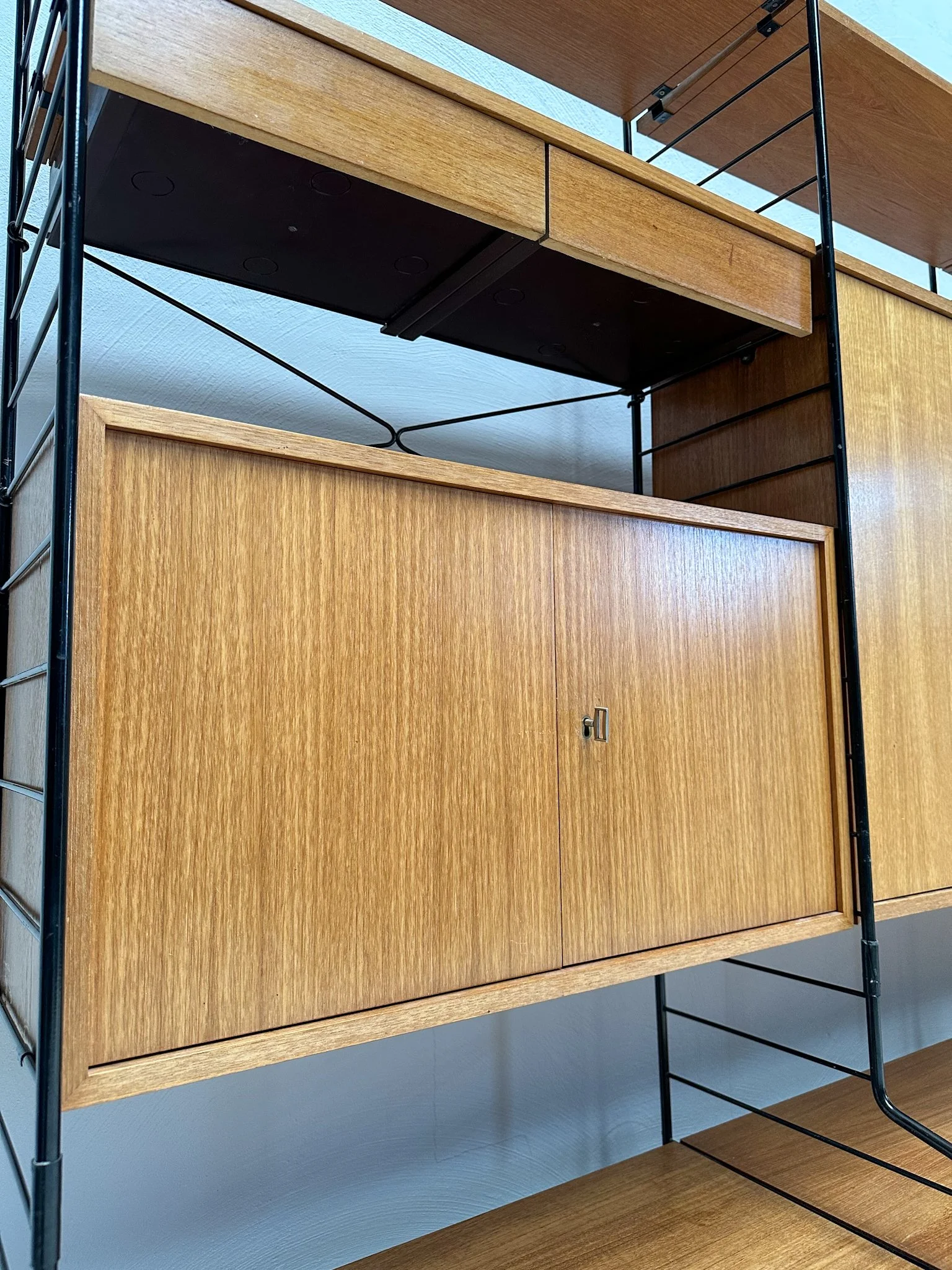 1960s Vintage Freestanding Teak Shelving System by WHB Germany – detail 5