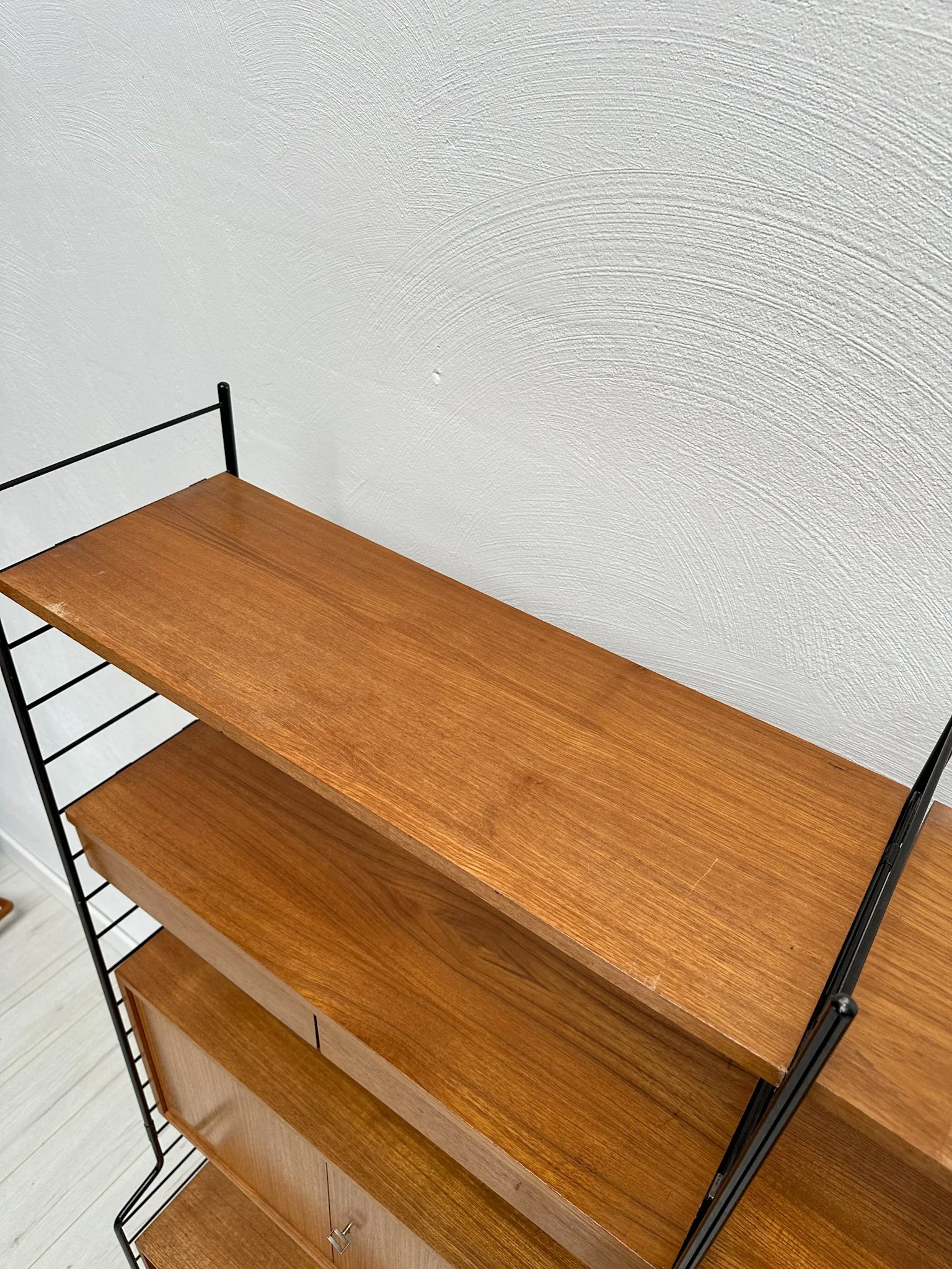 1960s Vintage Freestanding Teak Shelving System by WHB Germany – detail 21