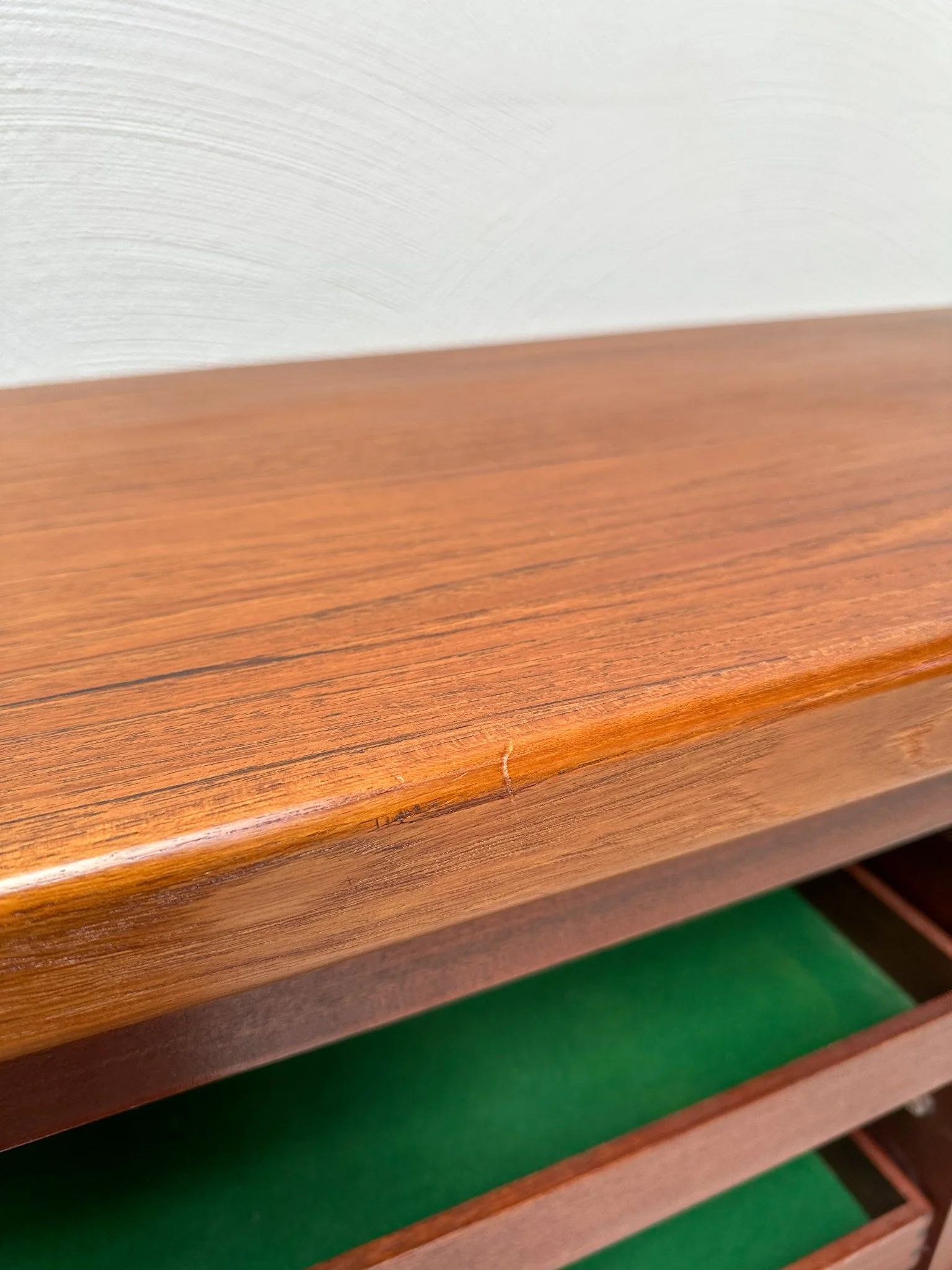 1960s Vintage Large Danish Design Teak Sideboard with Tambour Doors – detail 16