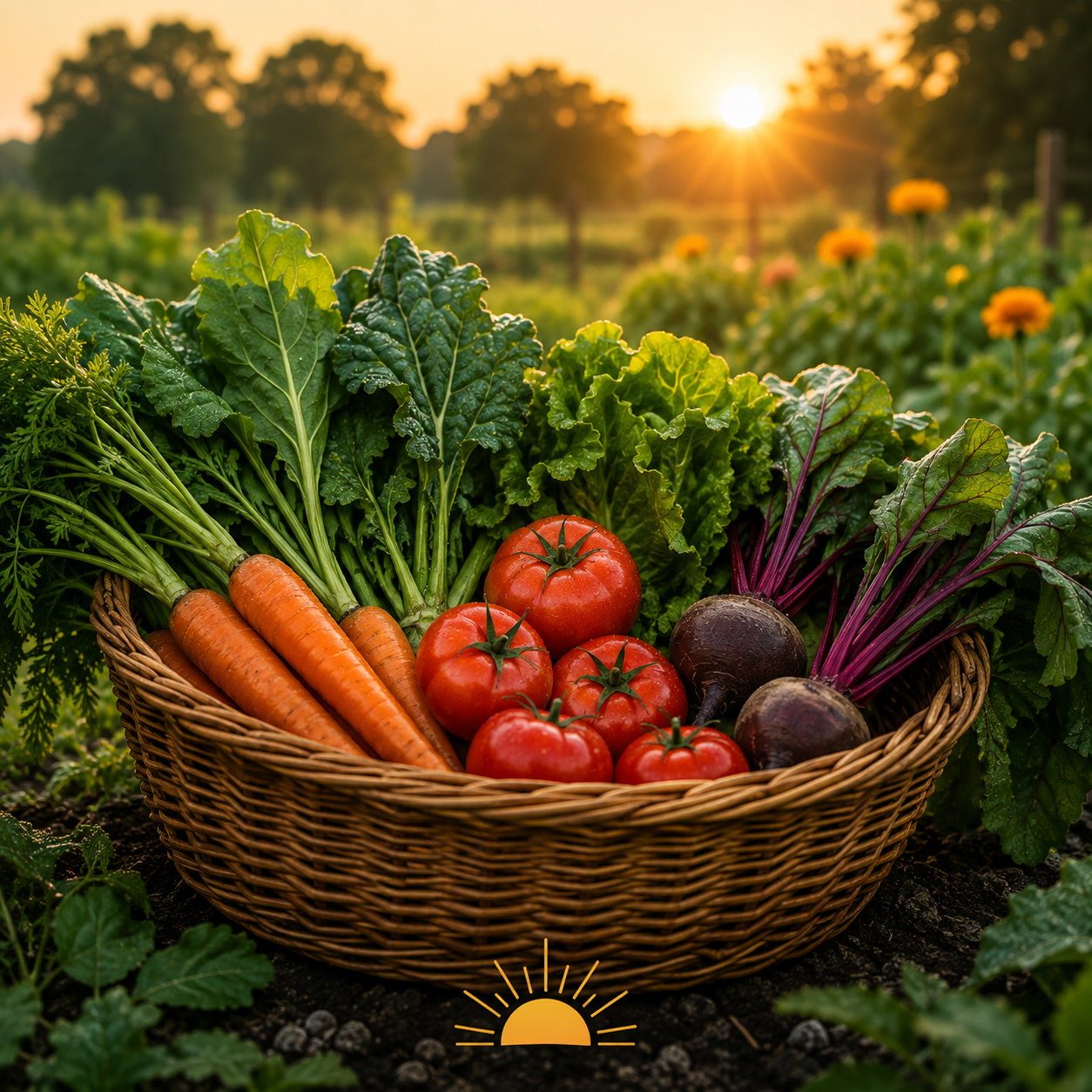 Fresh vegetables harvested from a home garden representing the Food & Garden section of Today's Homesteading, featuring practical gardening, food production, and sustainable growing skills.