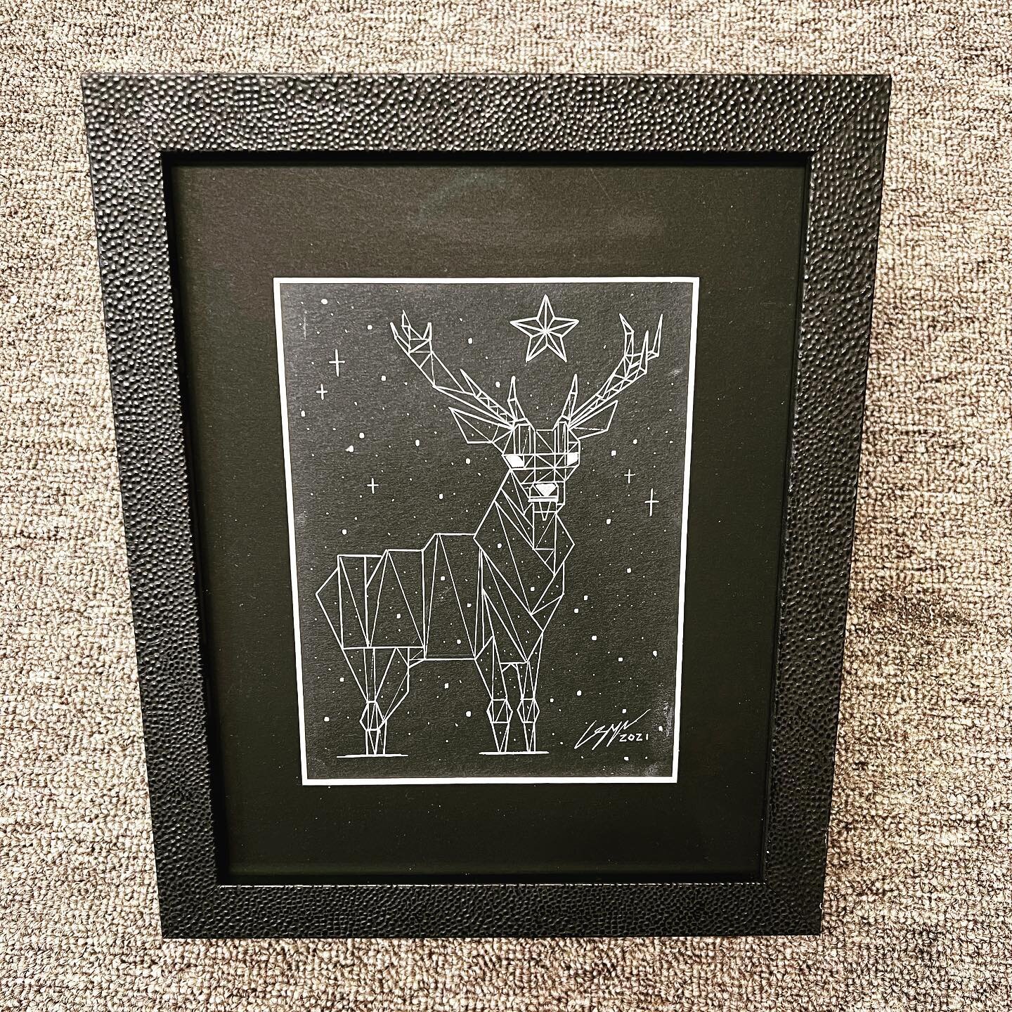 #deer . Stary drone , black mat and art glass for a striking look. 
#pictureframes #custompictureframes #homedesign #blogto #toronto #the6ix #torontolife #torontokart #torontoartist #localart #torontovillage #cabbagetown #homedecor #art #photoframes 