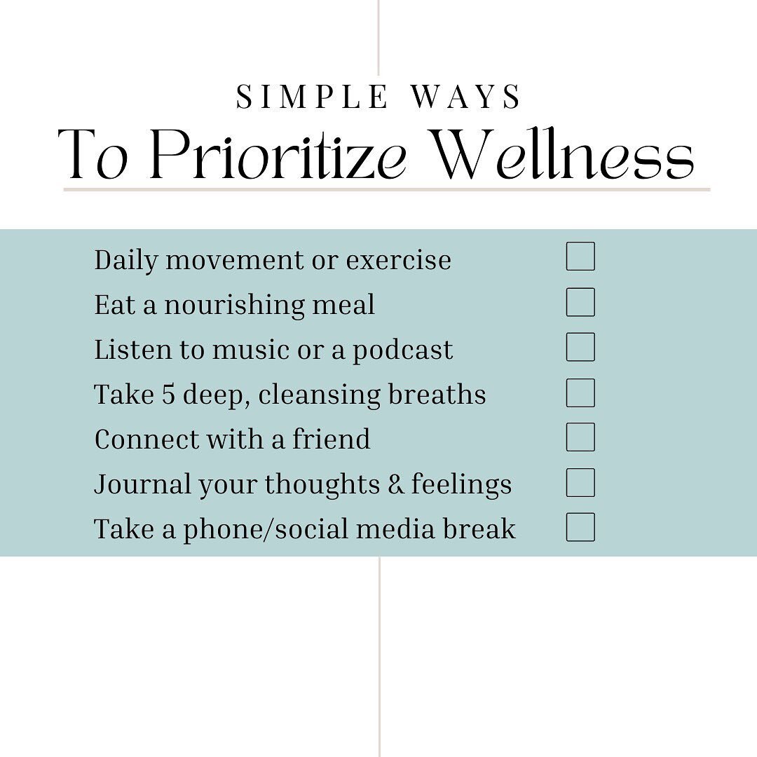 &lsquo;Wellness&rsquo; doesn&rsquo;t have to be complicated. Sometimes, all it takes is going back to the basics. 
Here are a few simple ideas to nourish your mind + body + spirit. 🤍