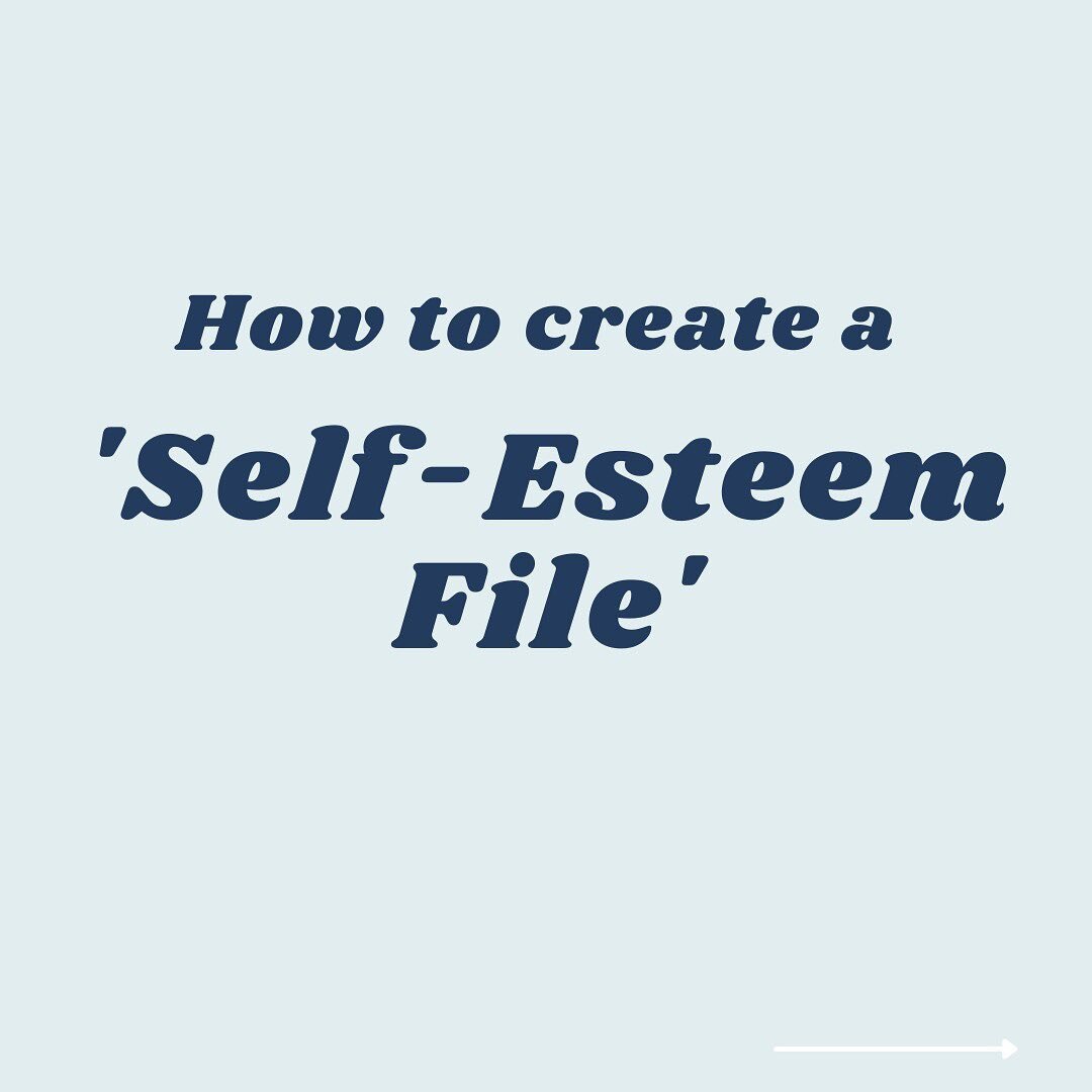 📂Self-Esteem File🗄: a creative way to remind you of your worth and boost your esteem. ⬇️
&bull;
&bull;
Swipe to read the how-to! You&rsquo;re human, so it&rsquo;s understandable if there are times when you doubt yourself or question your worth. If 