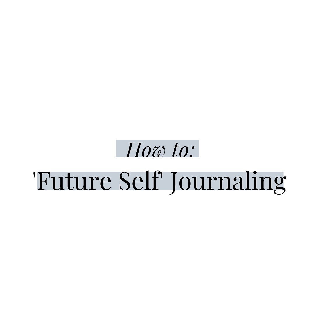 ✍🏽 You&rsquo;re gonna want to grab your pen &amp; paper for this one!! ⬇️
&bull;
&bull;Journaling is such a powerful way to connect with ourselves on a deeper level. Future self journaling introduces a little twist- for good reason! Swipe to read th