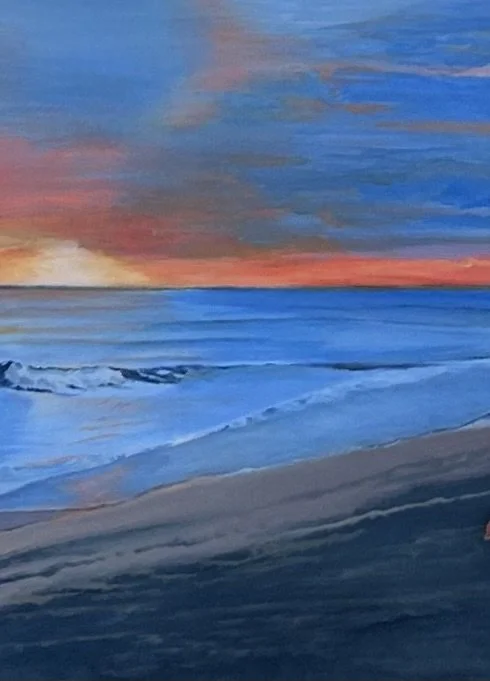 "Sumptuous Sunrise" 24x18 vertical-acrylic on canvas, unframed.jpg