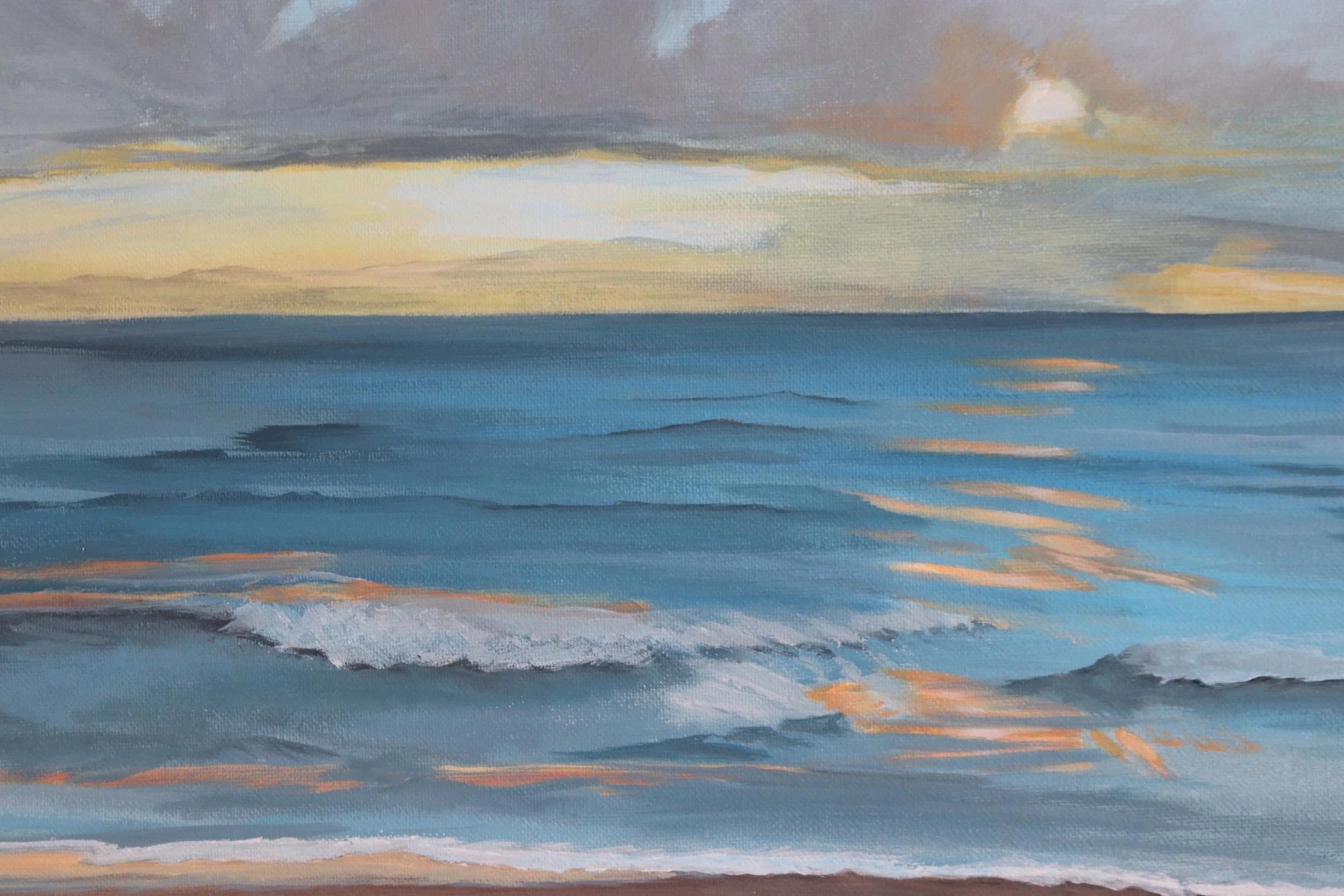 "Soft Waves of Sunrise" acrylic on canvas 11x14 front best.JPG