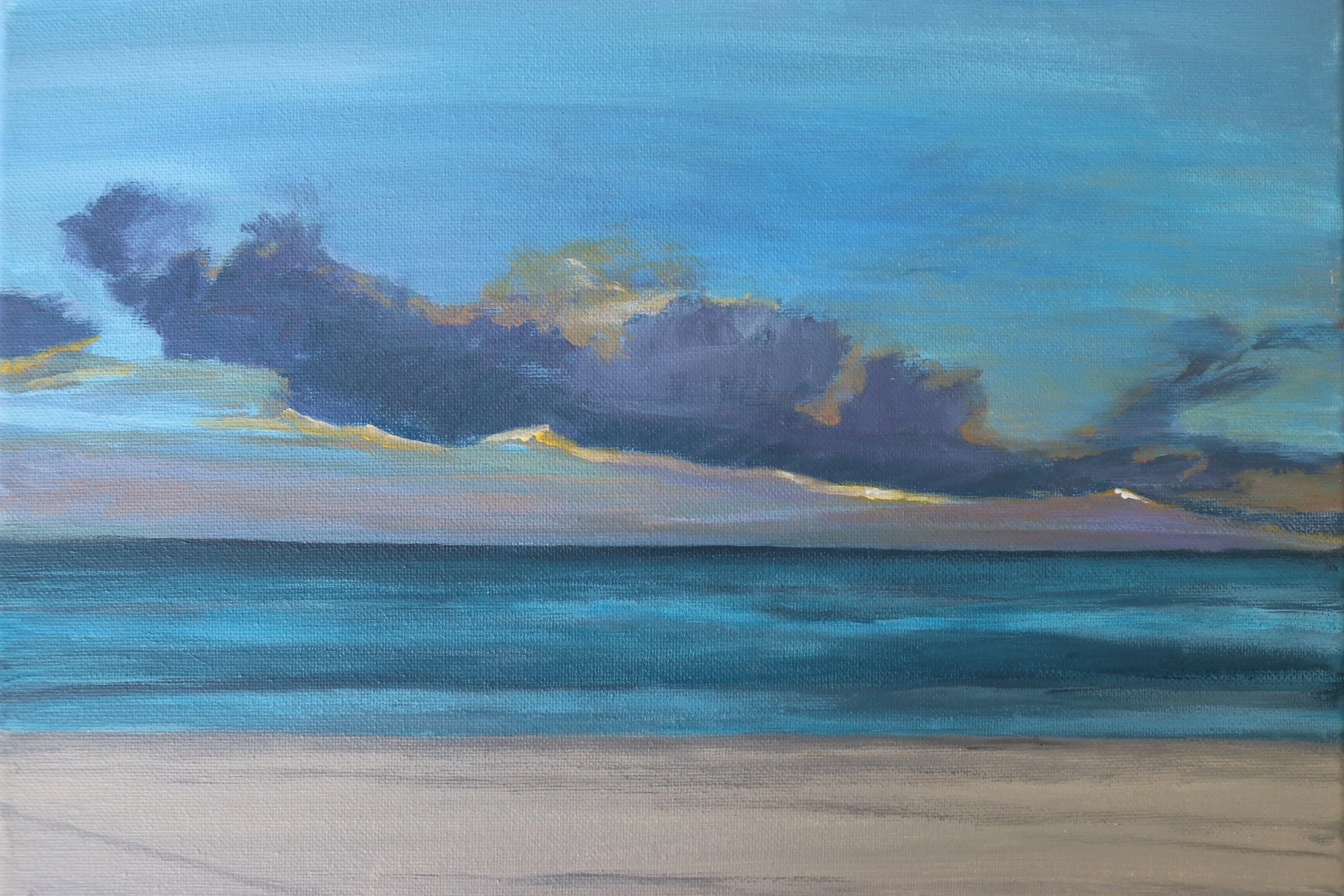 %22Ribbon of Light%22 11x14 acrylic Miami Beach.JPG