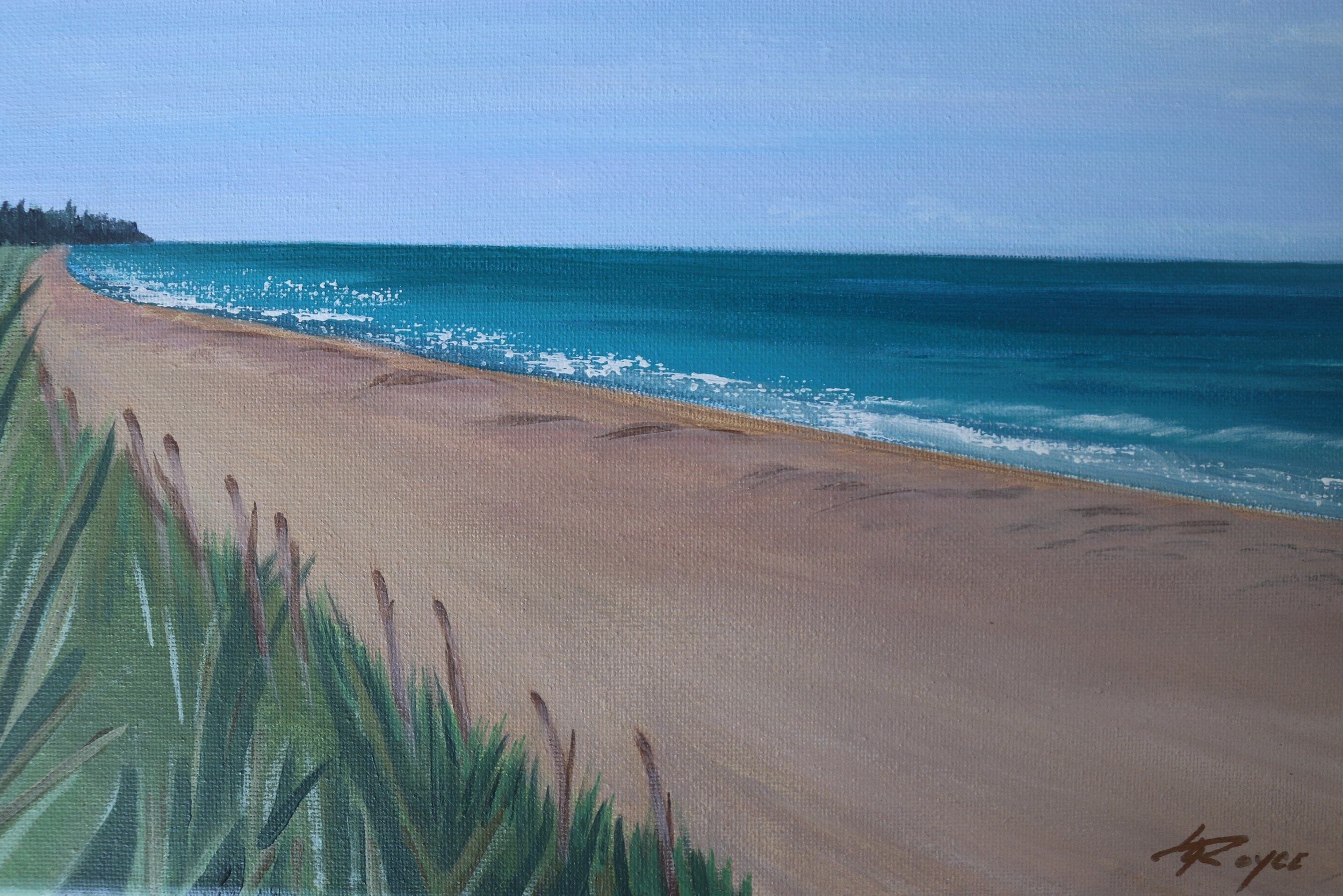 "Azur Ocean of Jupiter Beach"  SOLD