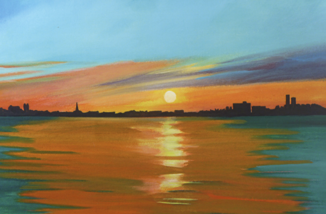 "Sunset on the Horizon"  SOLD