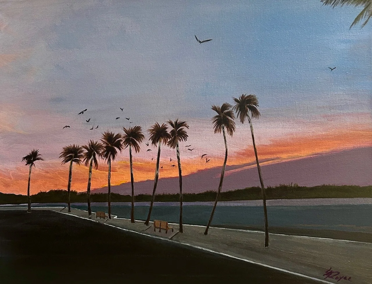 "Dawn's Divine Light" 16x20 acrylic on canvas Lantana fl.jpg