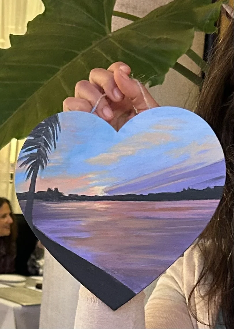 Sunrise Painting -Holiday Hearts