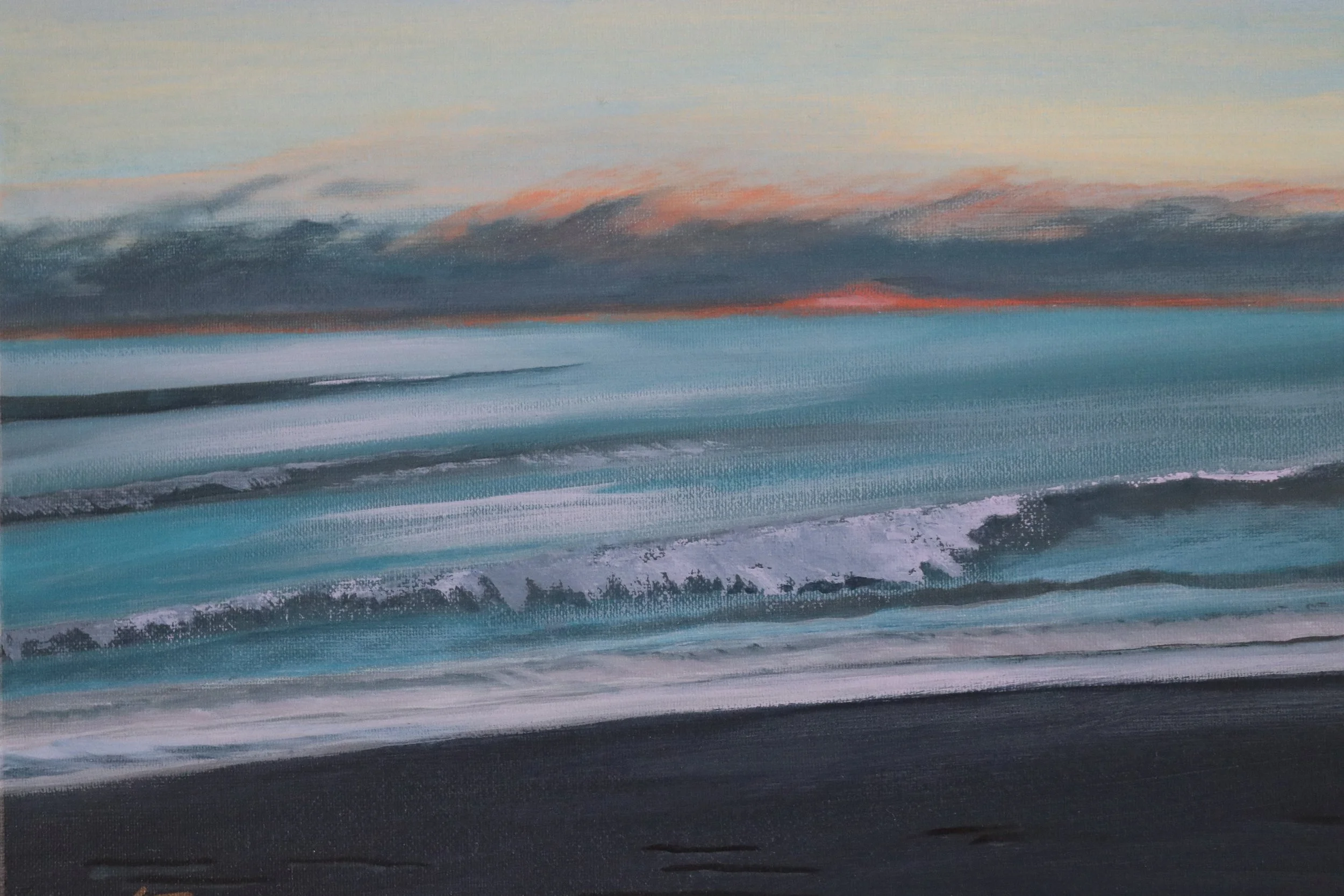 "Dawn's Luxurious Delight" acrylic on canvas 11x14 front.jpeg