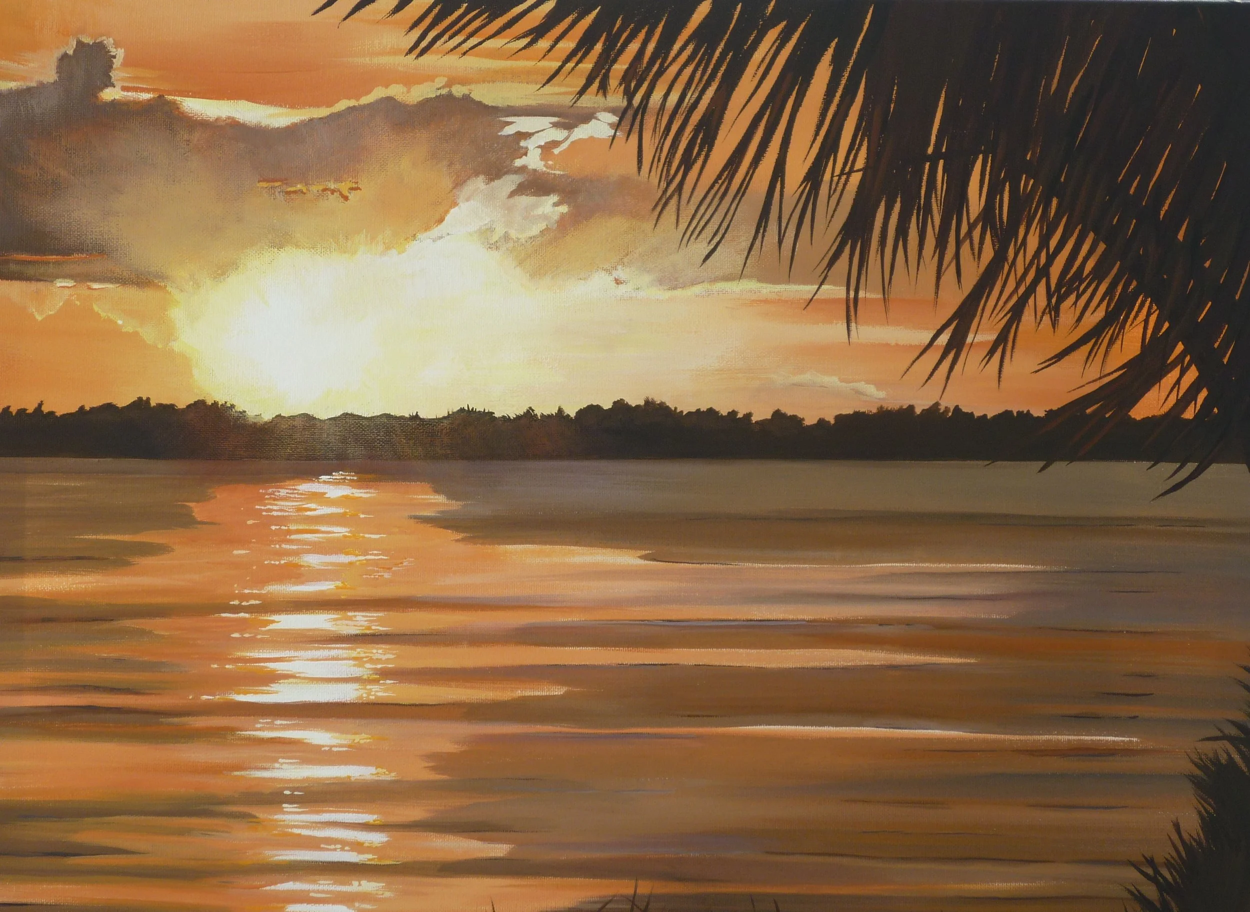"September Sunset 7:32pm Haulover Park"  SOLD