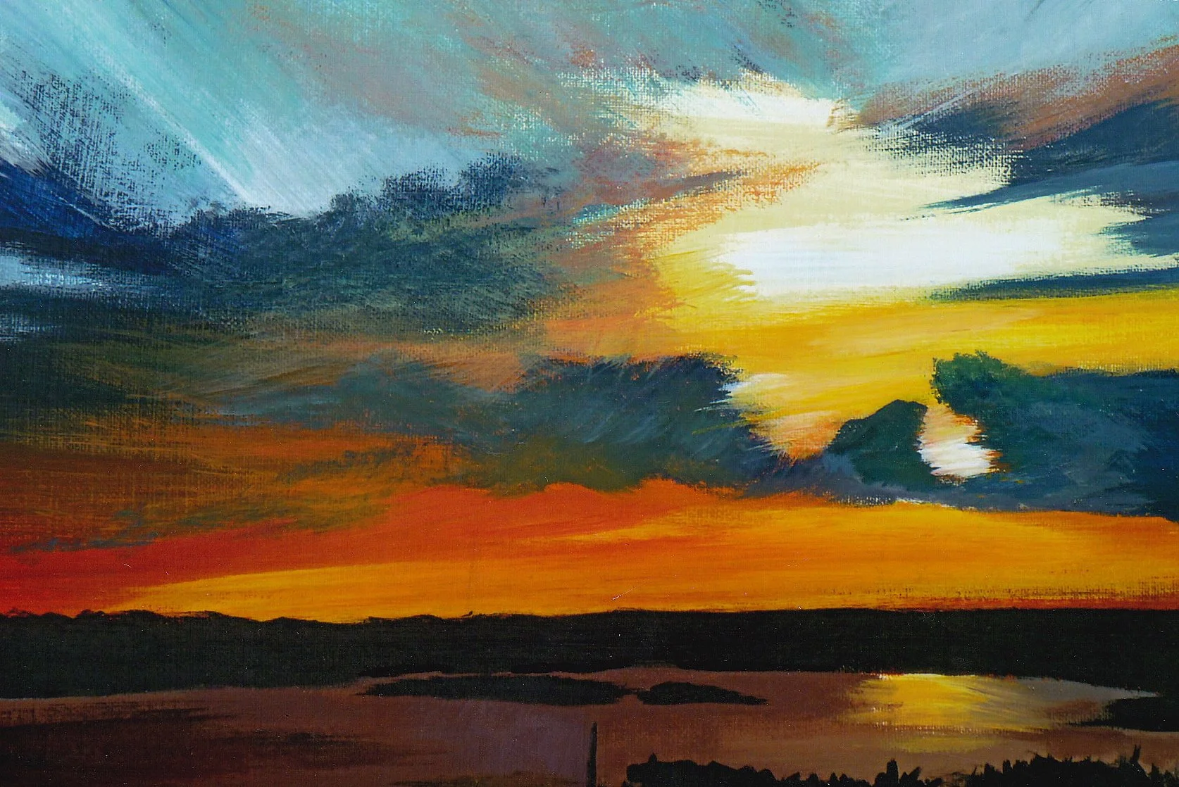 "Sunset In Motion"  SOLD