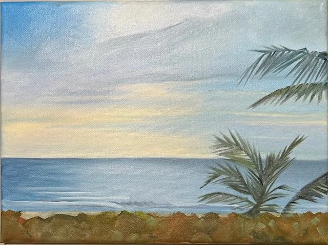 "Silky Blue Sunset"  SOLD