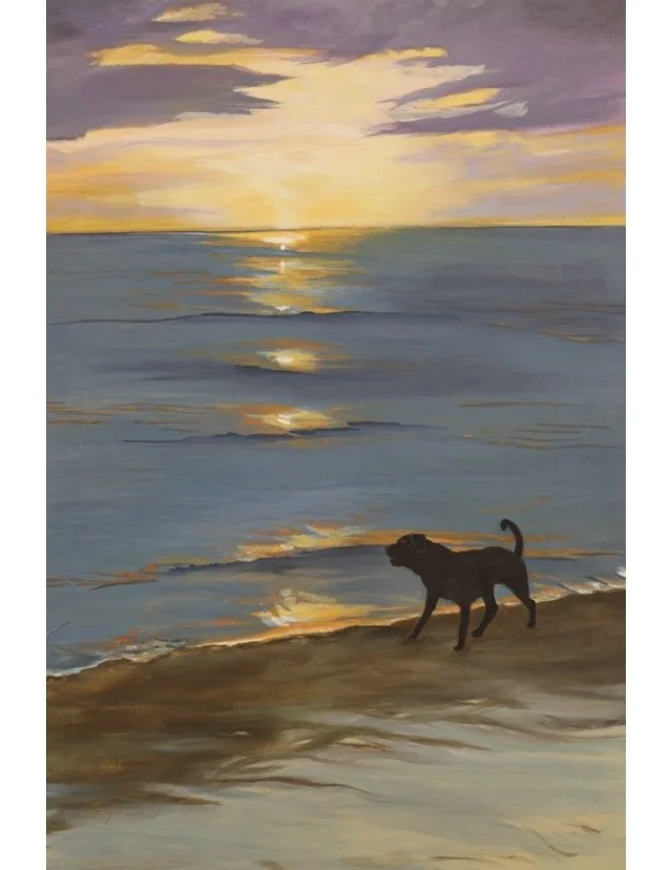 Royce_36x24x3_SundownOnKeyBiscayneWithDog.jpg
