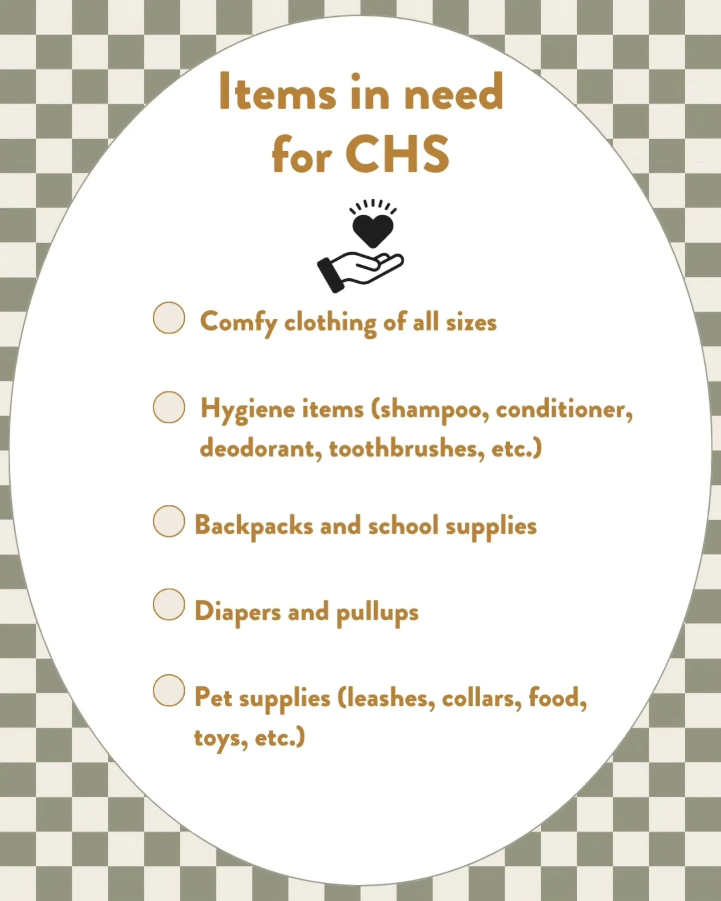 Just a reminder that we have our Spring Clean &amp; Lunch Event this Saturday, the 18th! 💐

There will be a donation collection happening before our lunch at Margarita Factory and here is a list of items sorely needed at The Center for Hope &amp; Sa