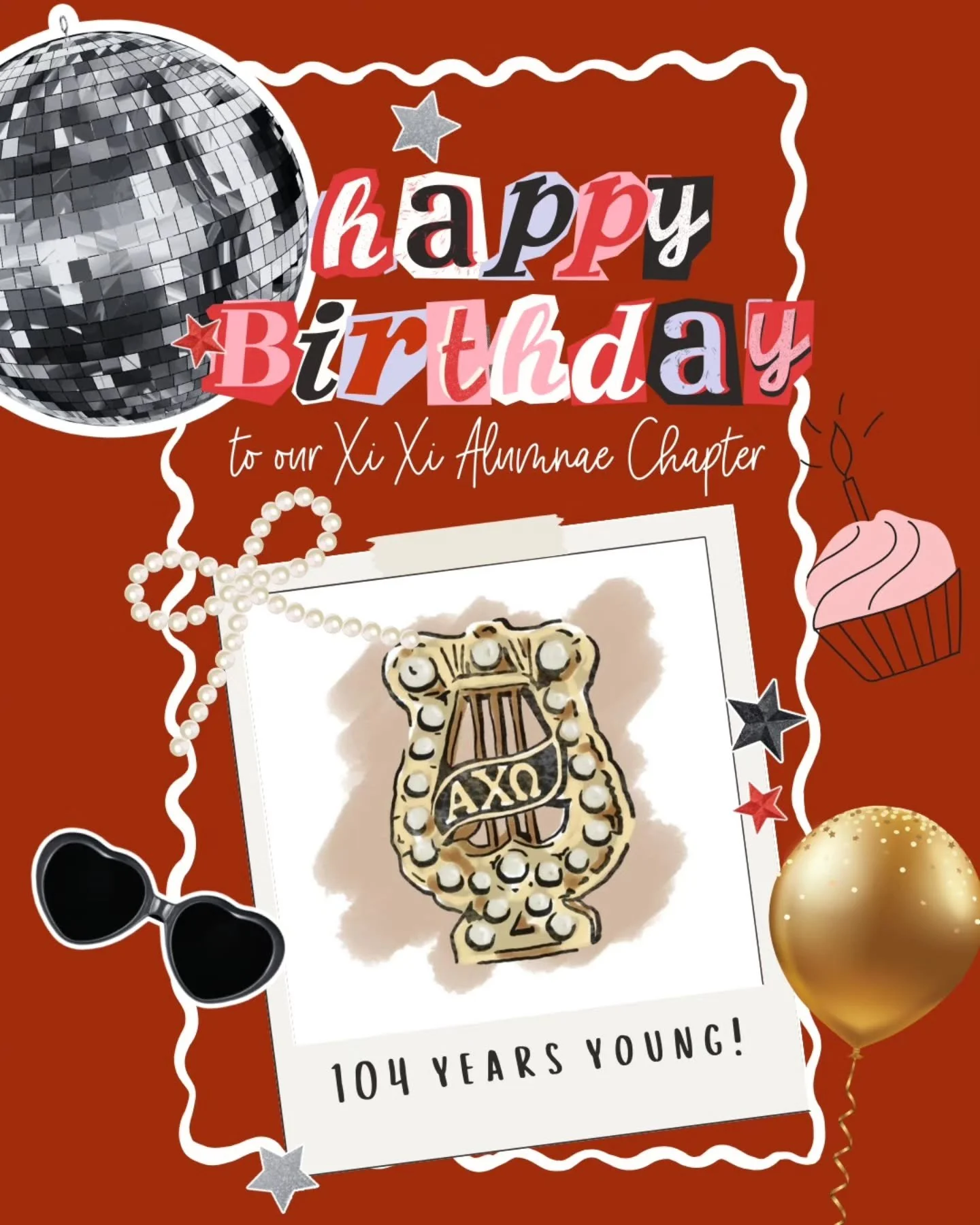 Happy Birthday to the best Alpha Chi alum chapter out there, Xi Xi! Here's to 104 years of Real.Strong.Women! 🎉🥳👑🧁🎈✨
#happybirthday❤️ #alphachiomegaalumnae #alphachiomega #sorority #sisterhood @alphachiomegahq
