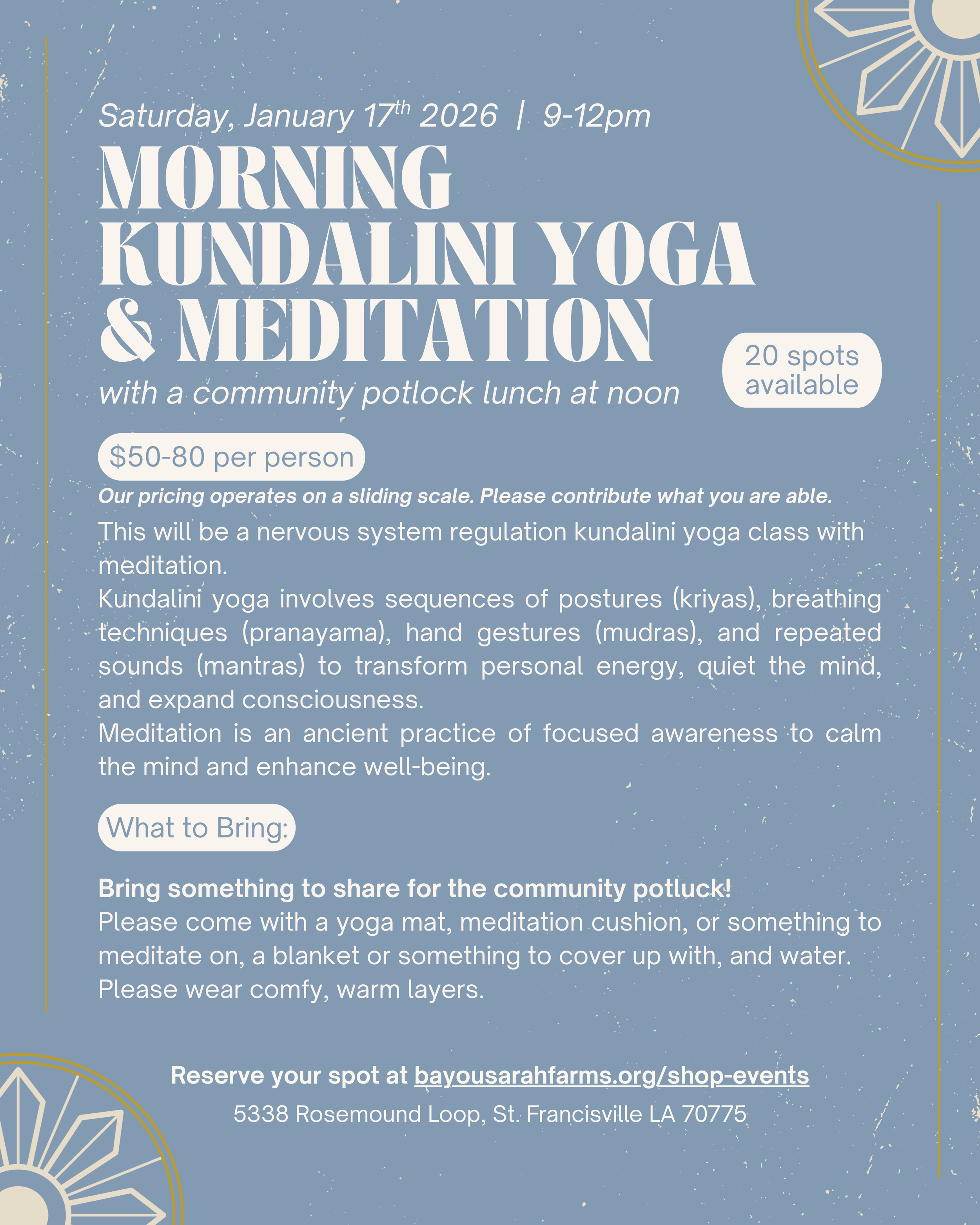 Morning Kundalini Yoga & Meditation