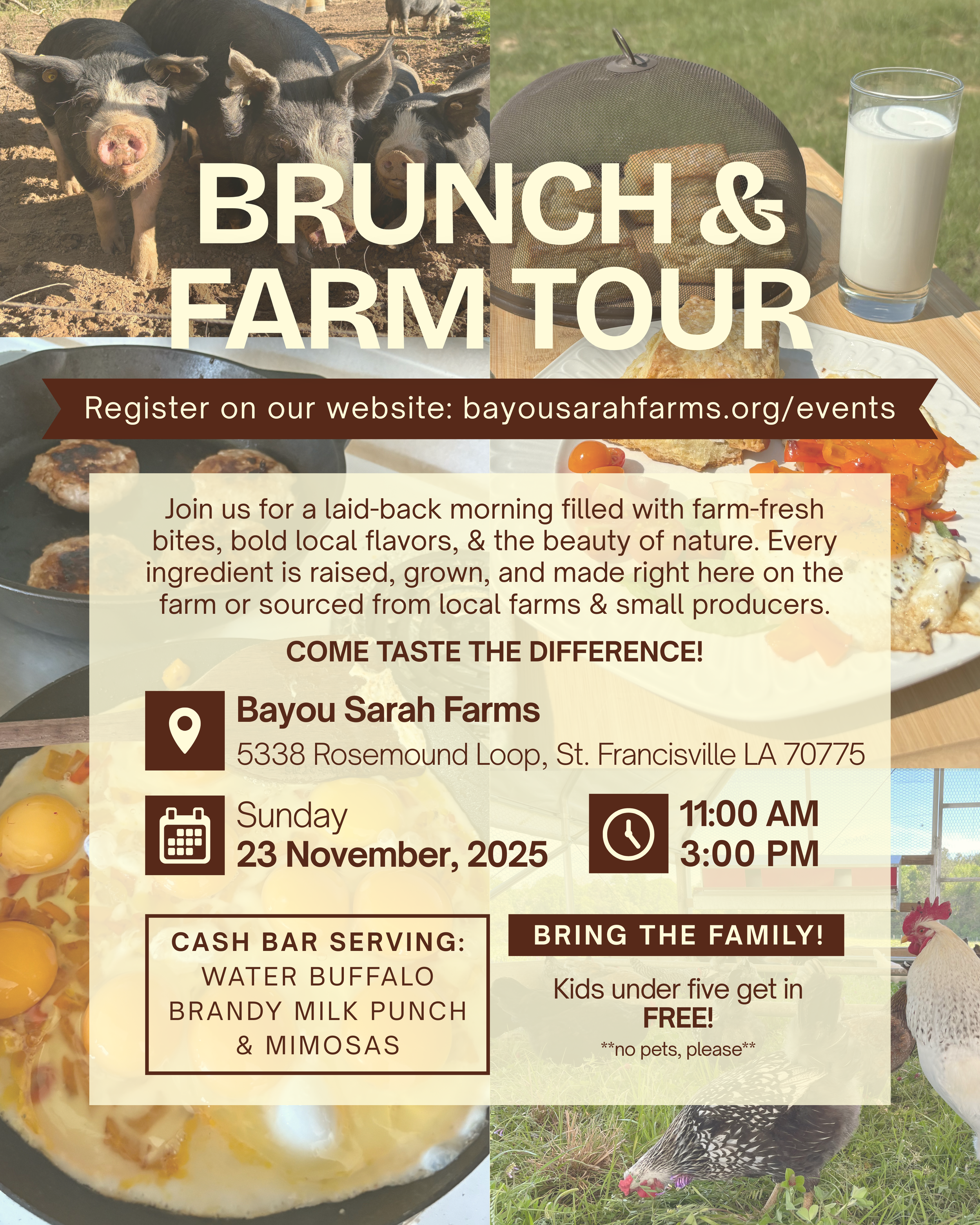 Sunday Brunch + Farm Tour