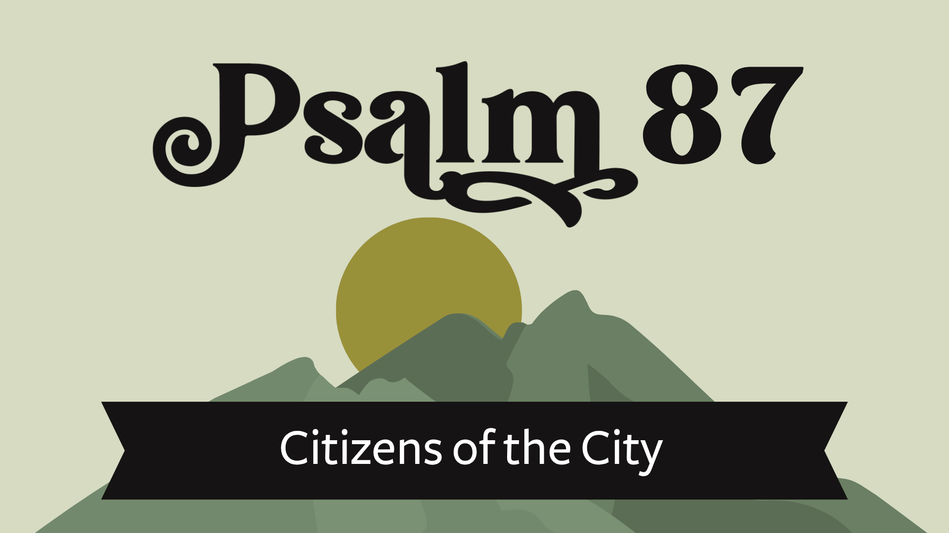 Citizens Of The City