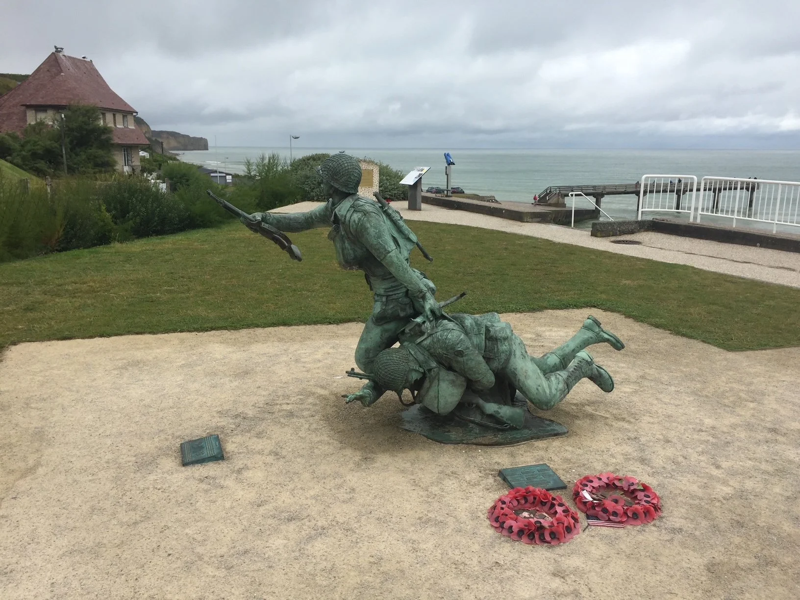 Memorial at Omaha Beach. Taken by me during a summer 2017 trip.an Annual Tour.