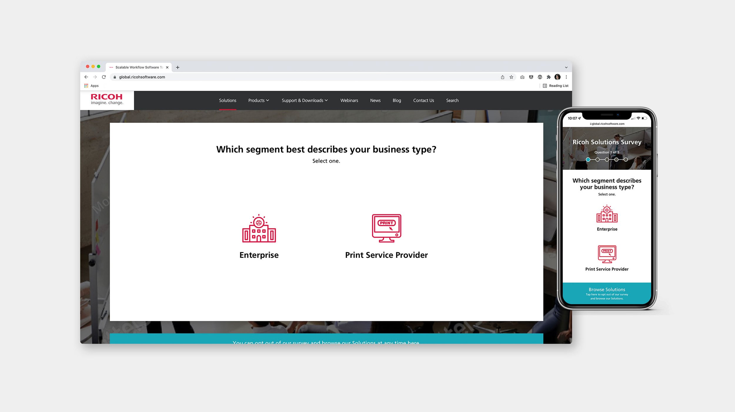 Ricoh Survey Experience (Beta)