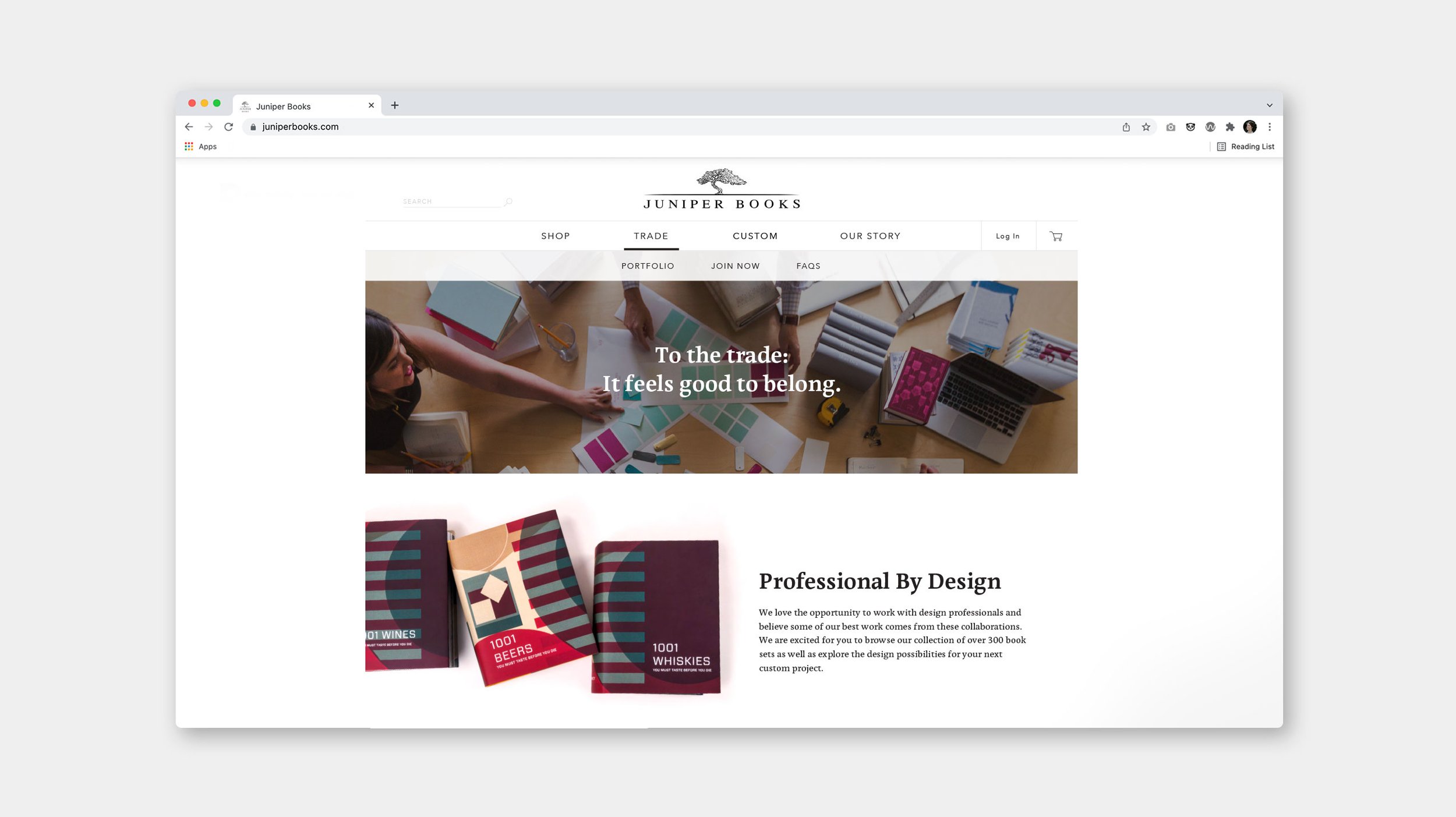 Juniper Books Website: Trade