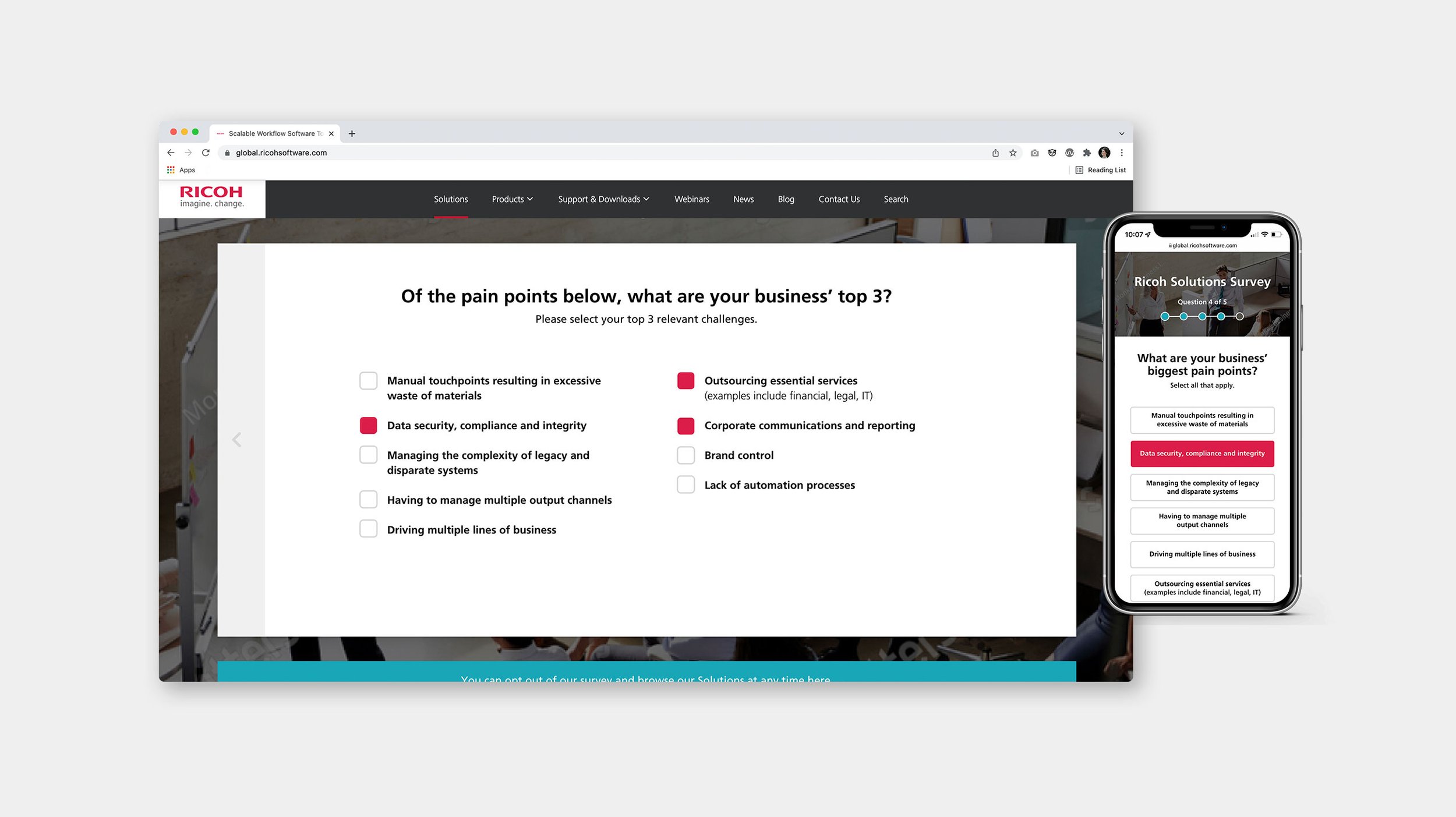 Ricoh Survey Experience (Beta)