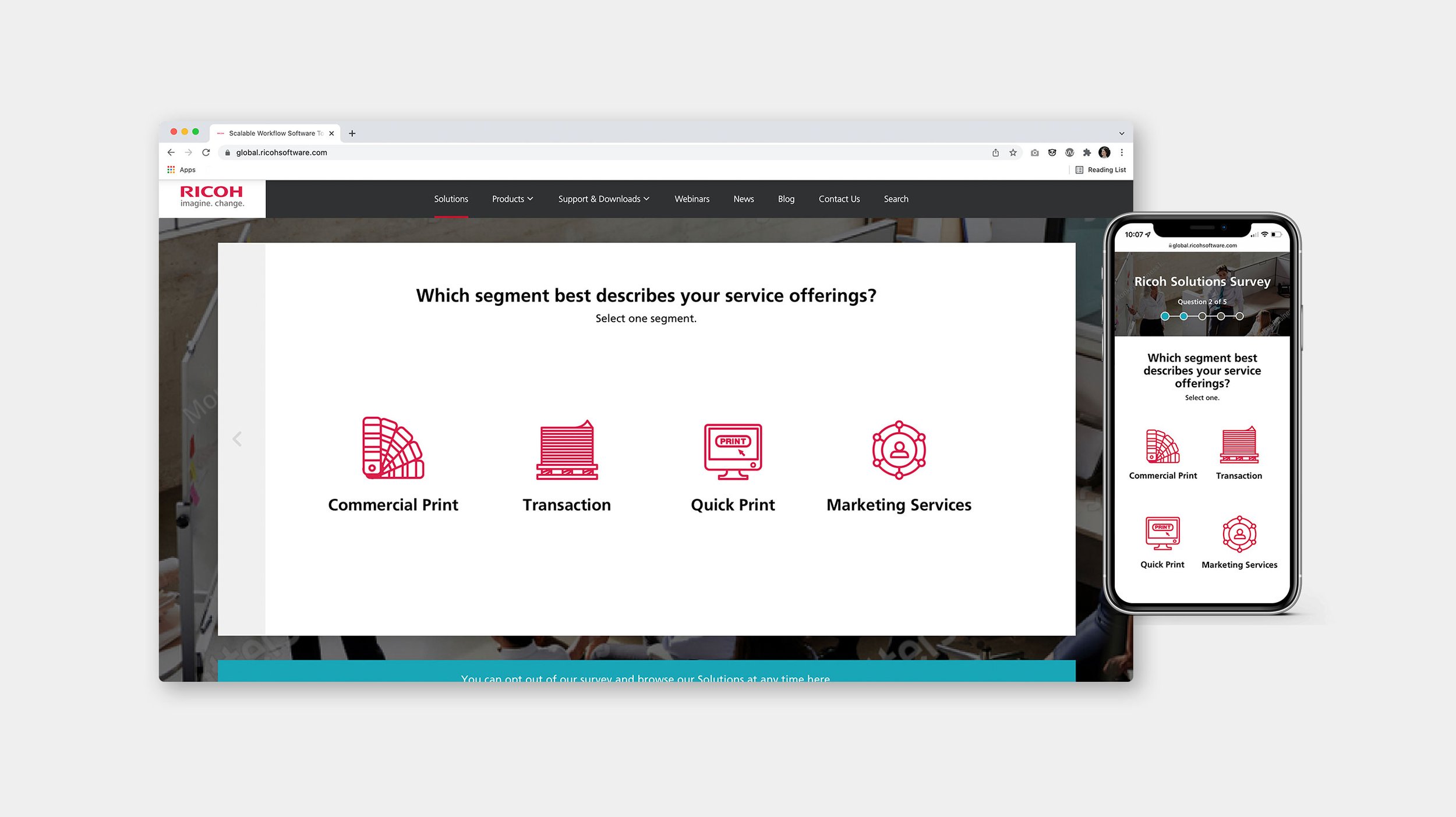 Ricoh Survey Experience (Beta)