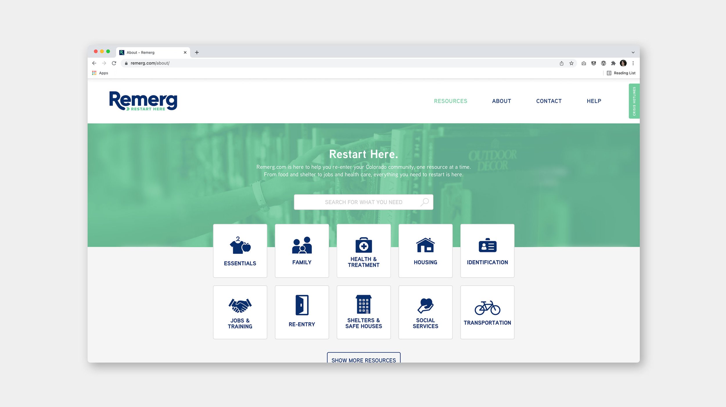 Remerg Home Page