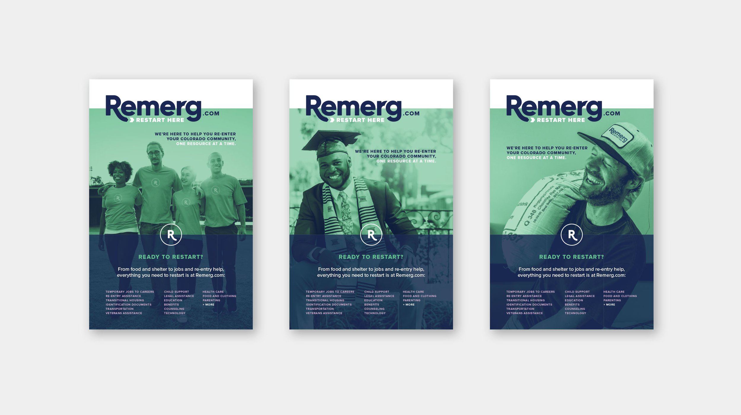 Remerg Branding: Correctional Facility Posters